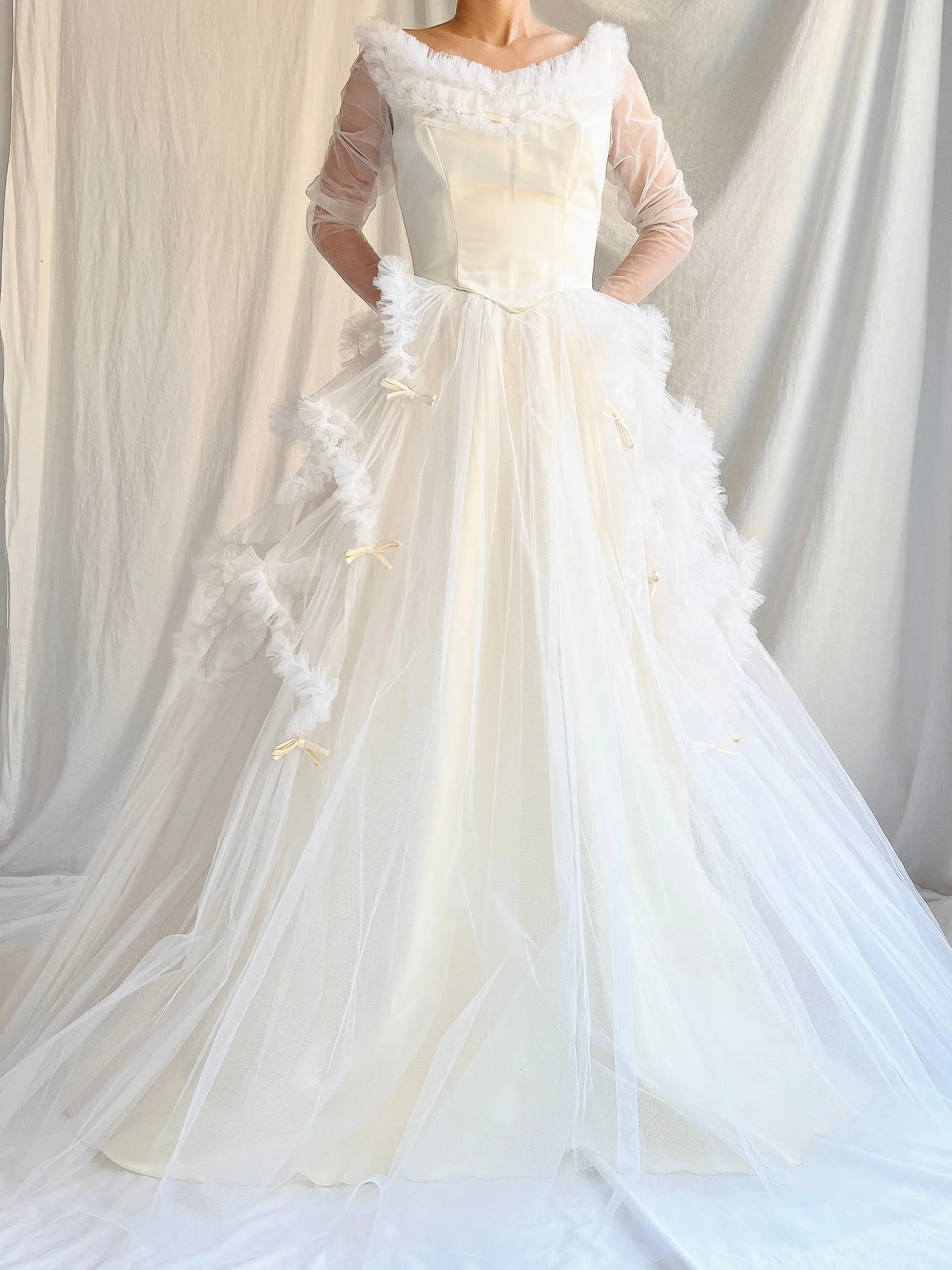 1950s Layered Tulle Dress - XS
