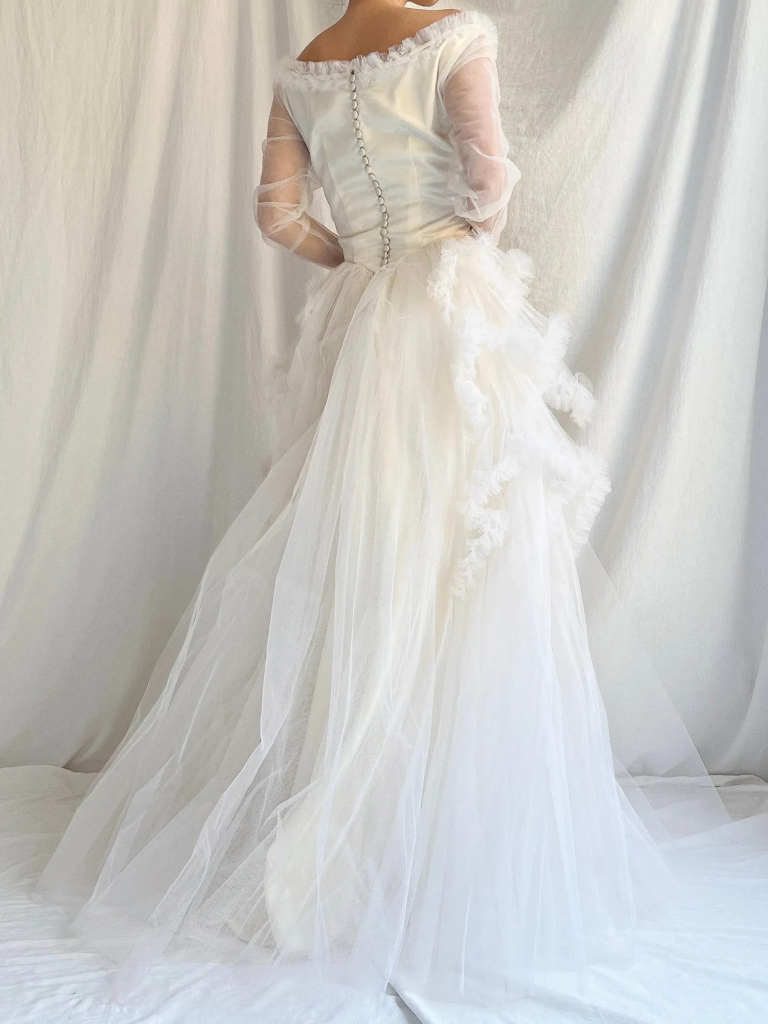 1950s Layered Tulle Dress - XS