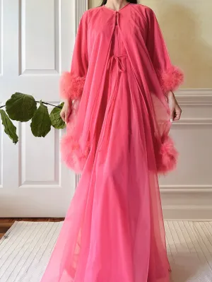 1960s Nylon Feather 2-Piece Set - OSFM