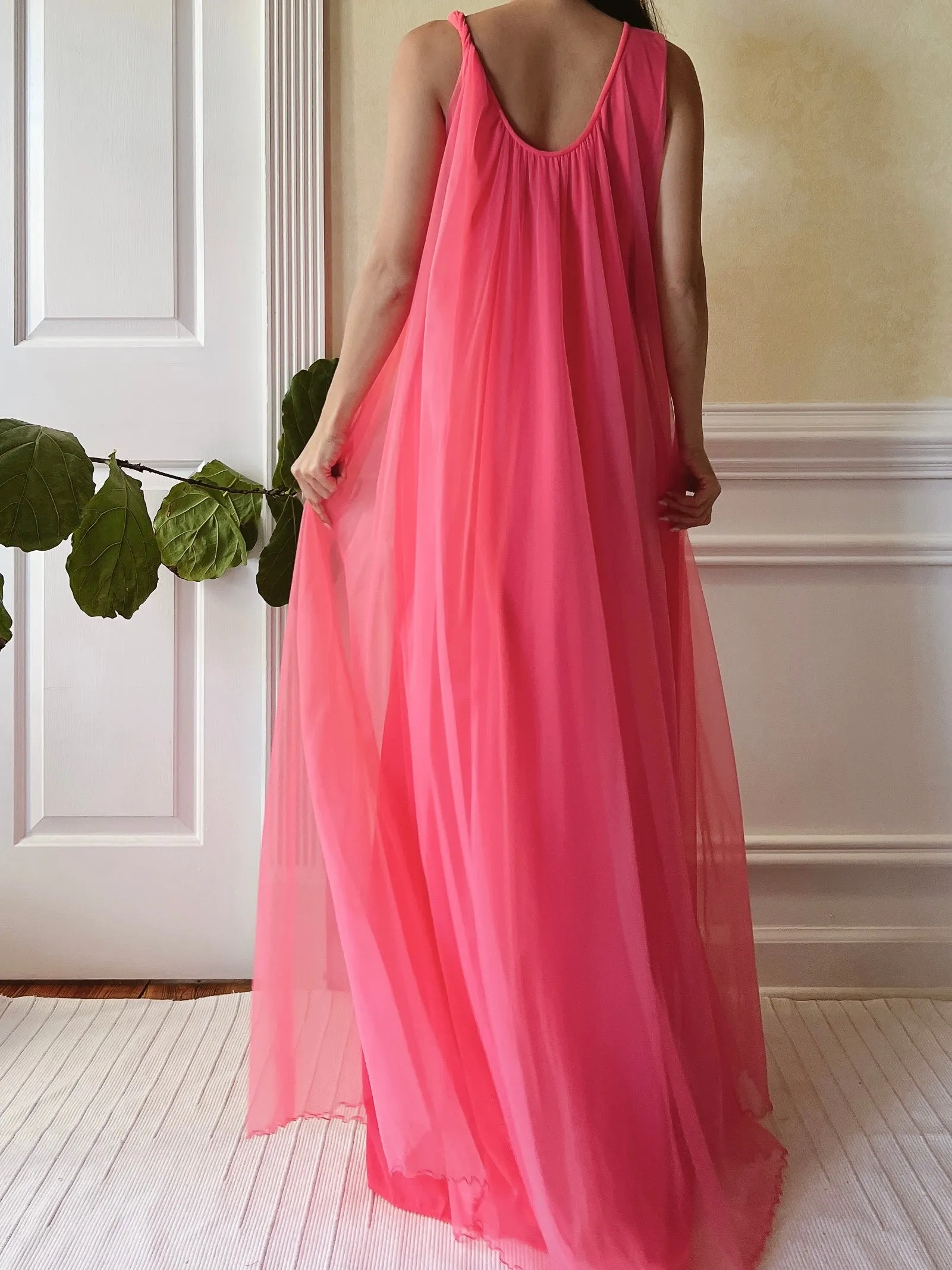 1960s Nylon Feather 2-Piece Set - OSFM