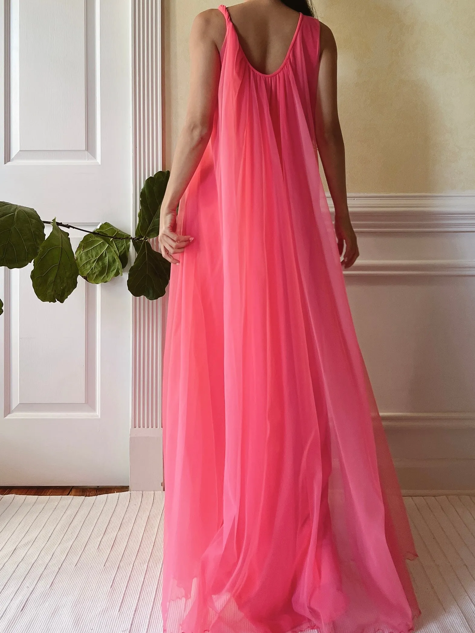 1960s Nylon Feather 2-Piece Set - OSFM