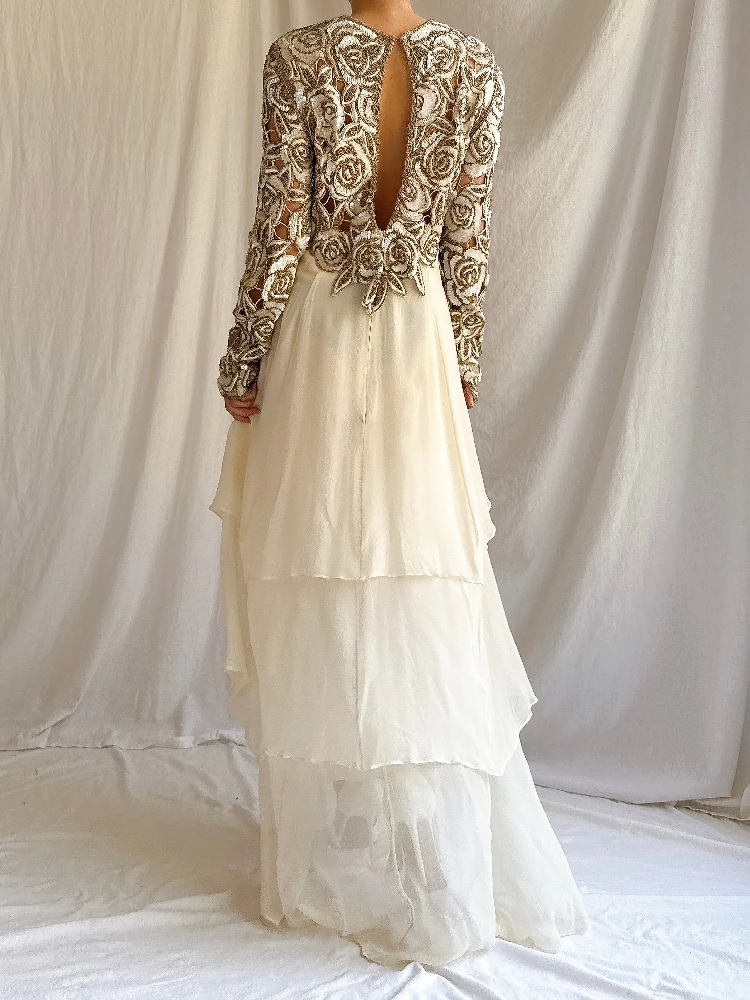1980s Naeem Khan Silk Gown - S/M