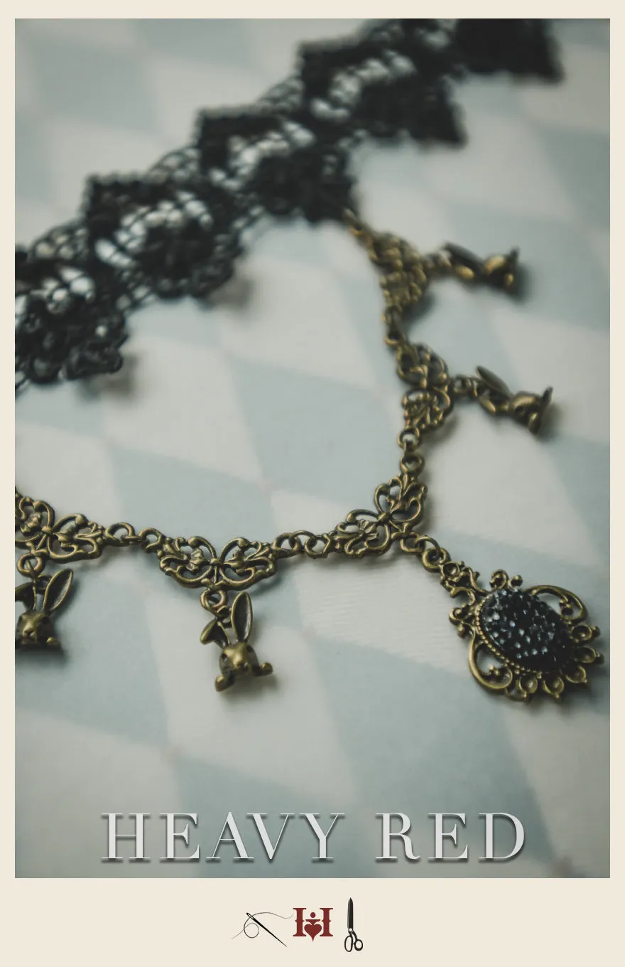 Alice in Wonderland White Rabbit Choker