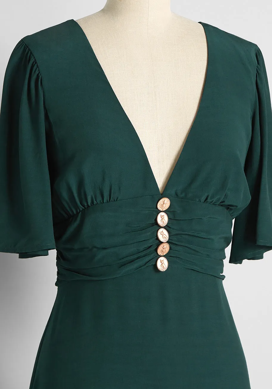 All A-Flutter A-Line Dress