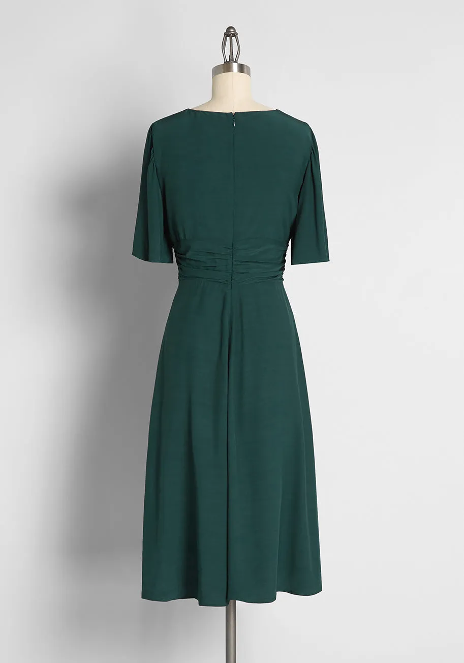 All A-Flutter A-Line Dress