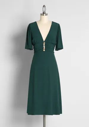 All A-Flutter A-Line Dress
