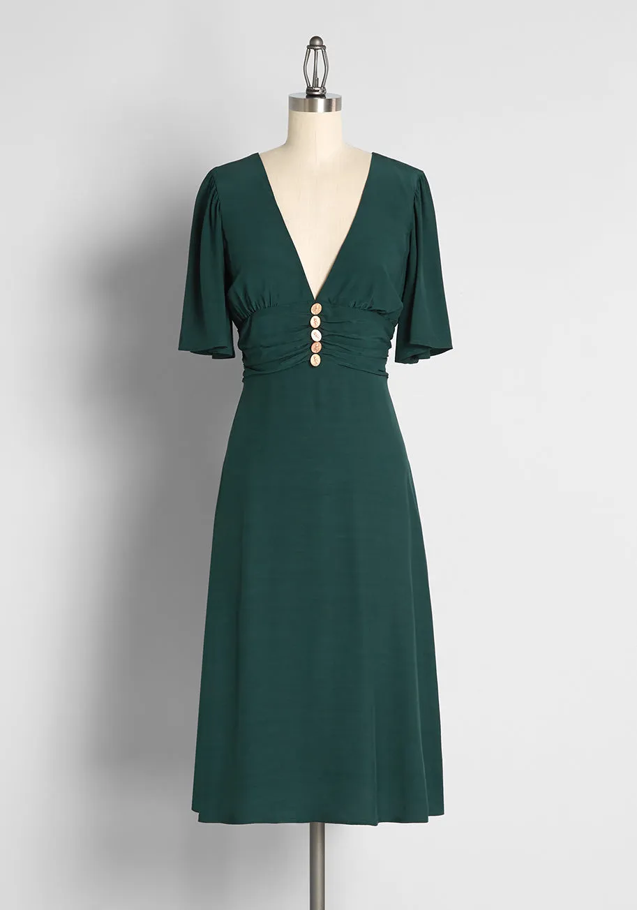 All A-Flutter A-Line Dress