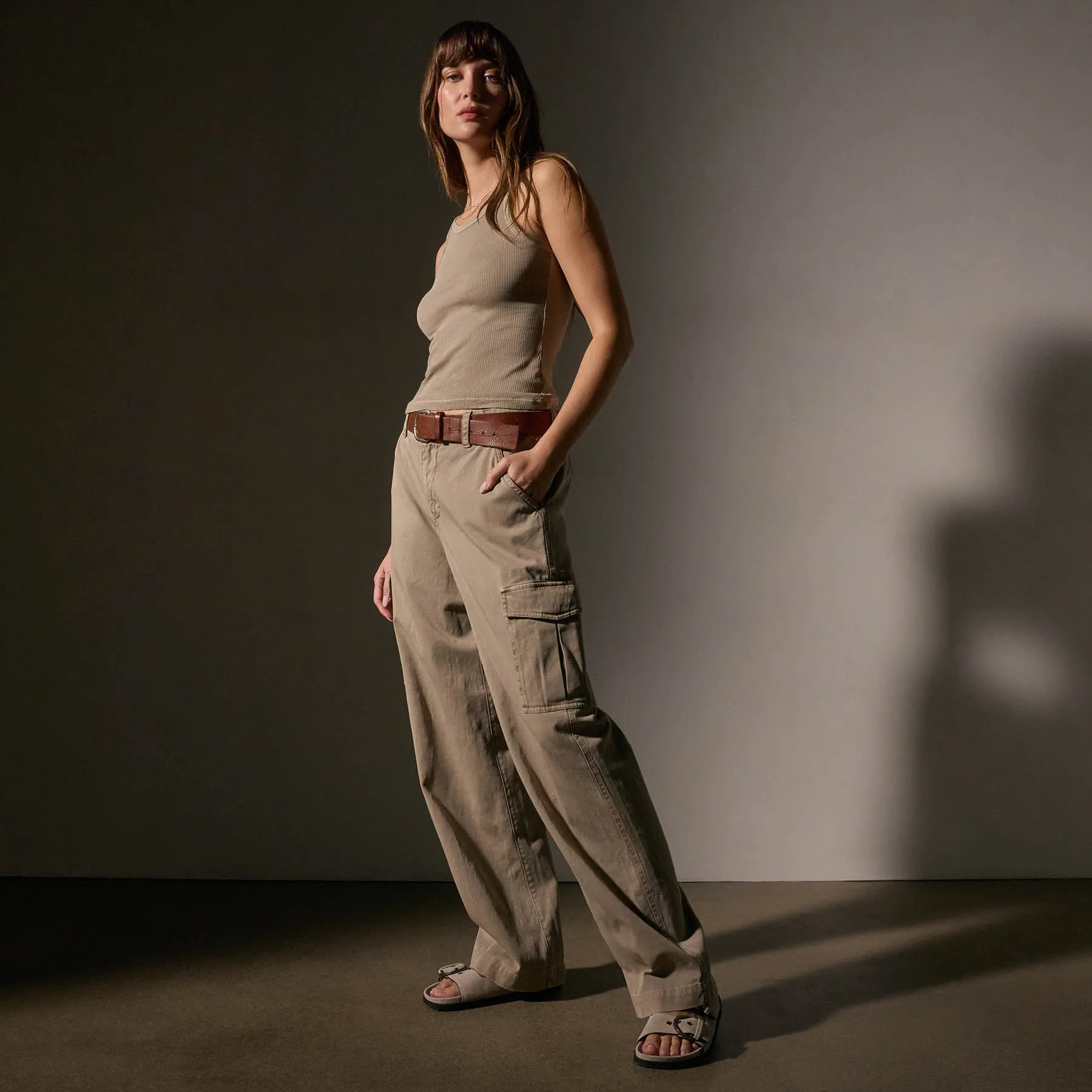 Army Cotton Slub Cargo Pant - Overcast Pigment
