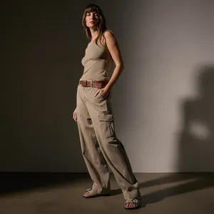 Army Cotton Slub Cargo Pant - Overcast Pigment