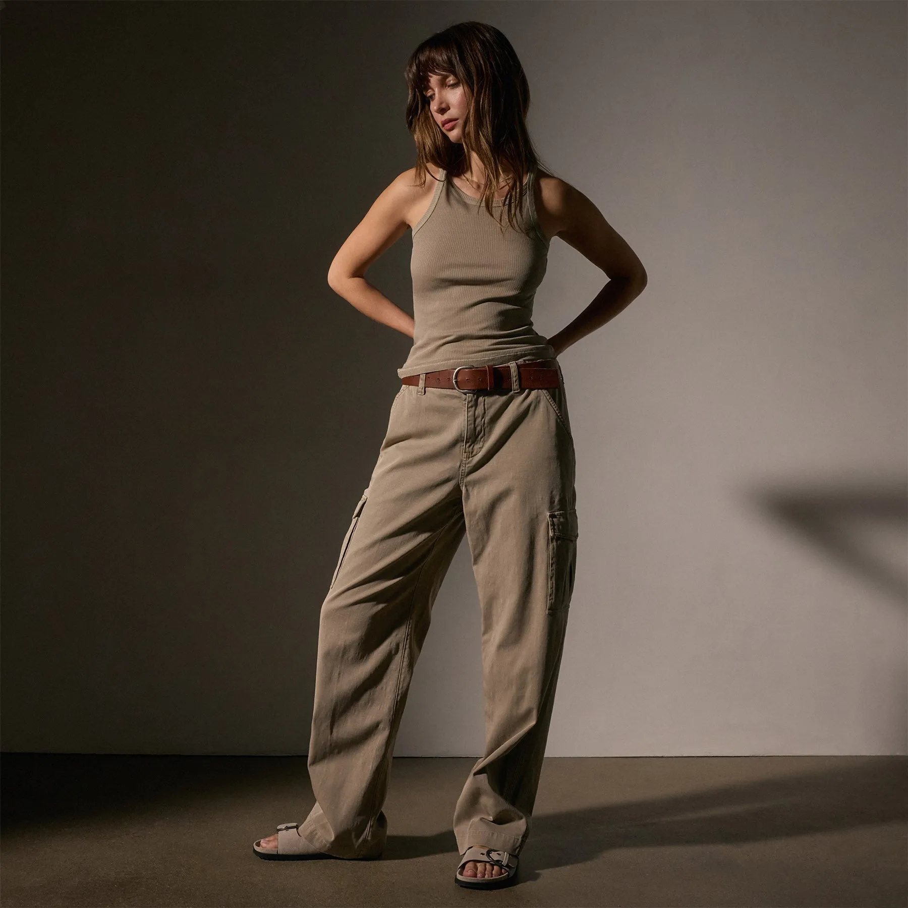 Army Cotton Slub Cargo Pant - Overcast Pigment