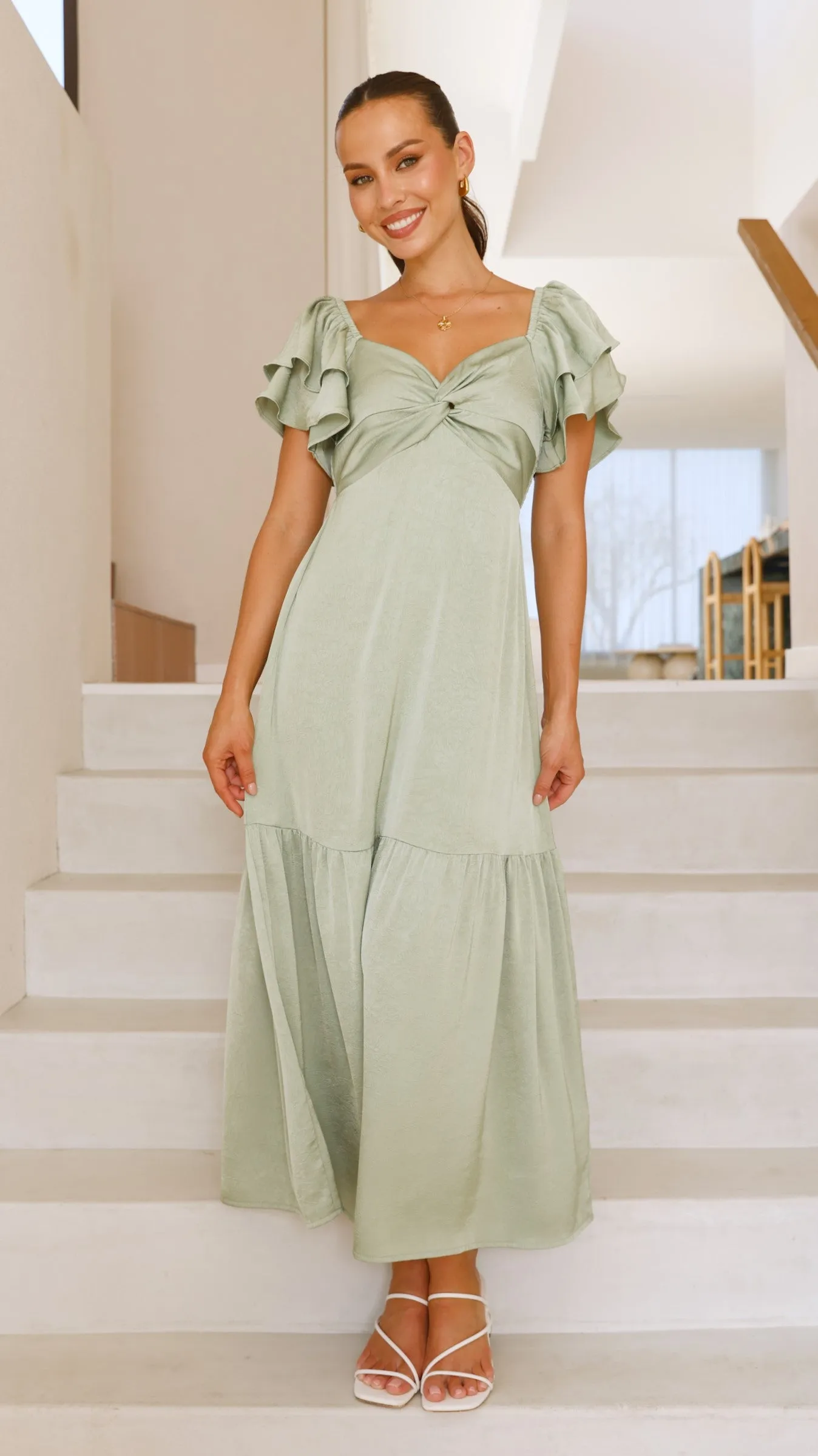 Averianna Maxi Dress - Sage