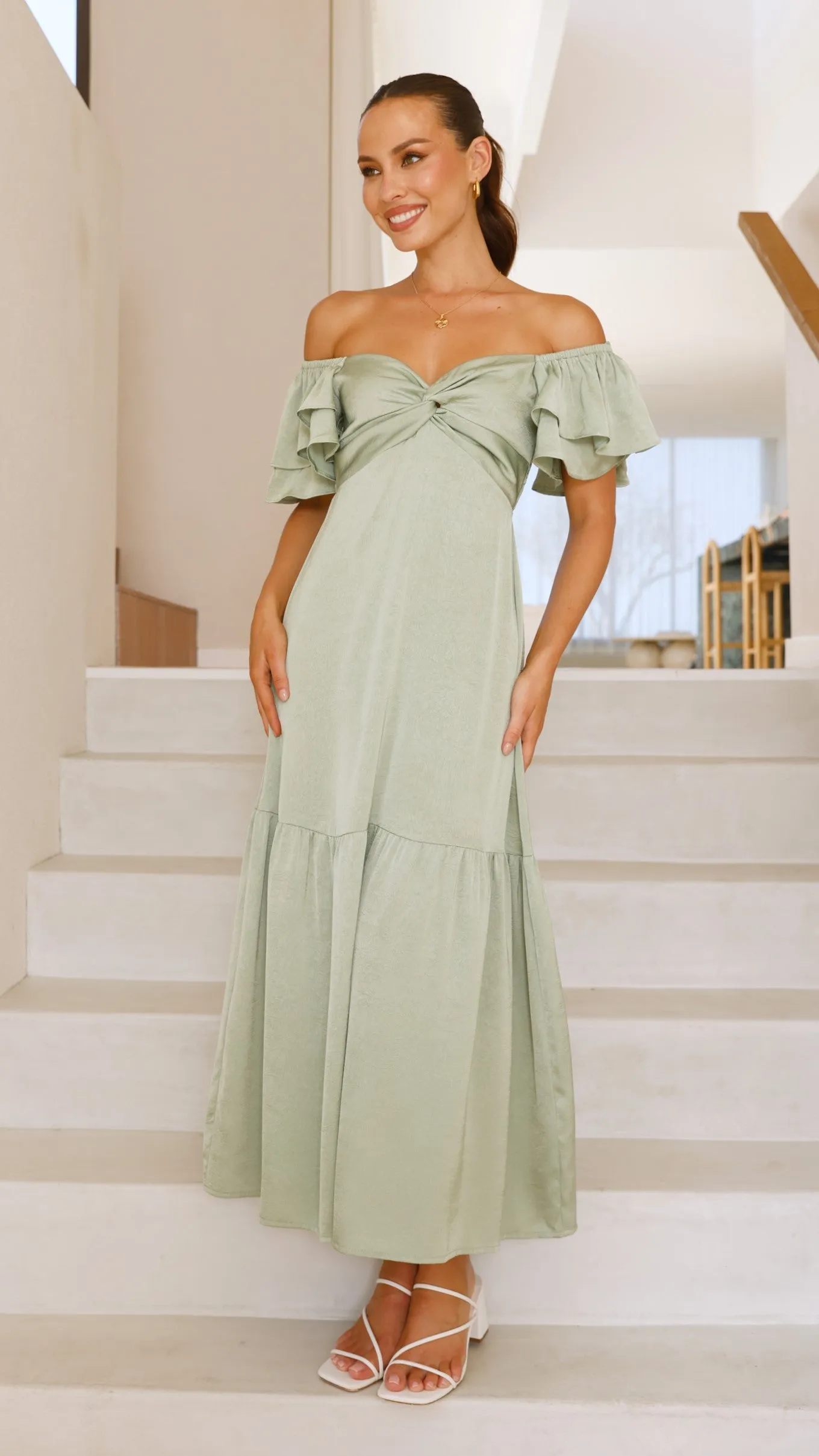 Averianna Maxi Dress - Sage