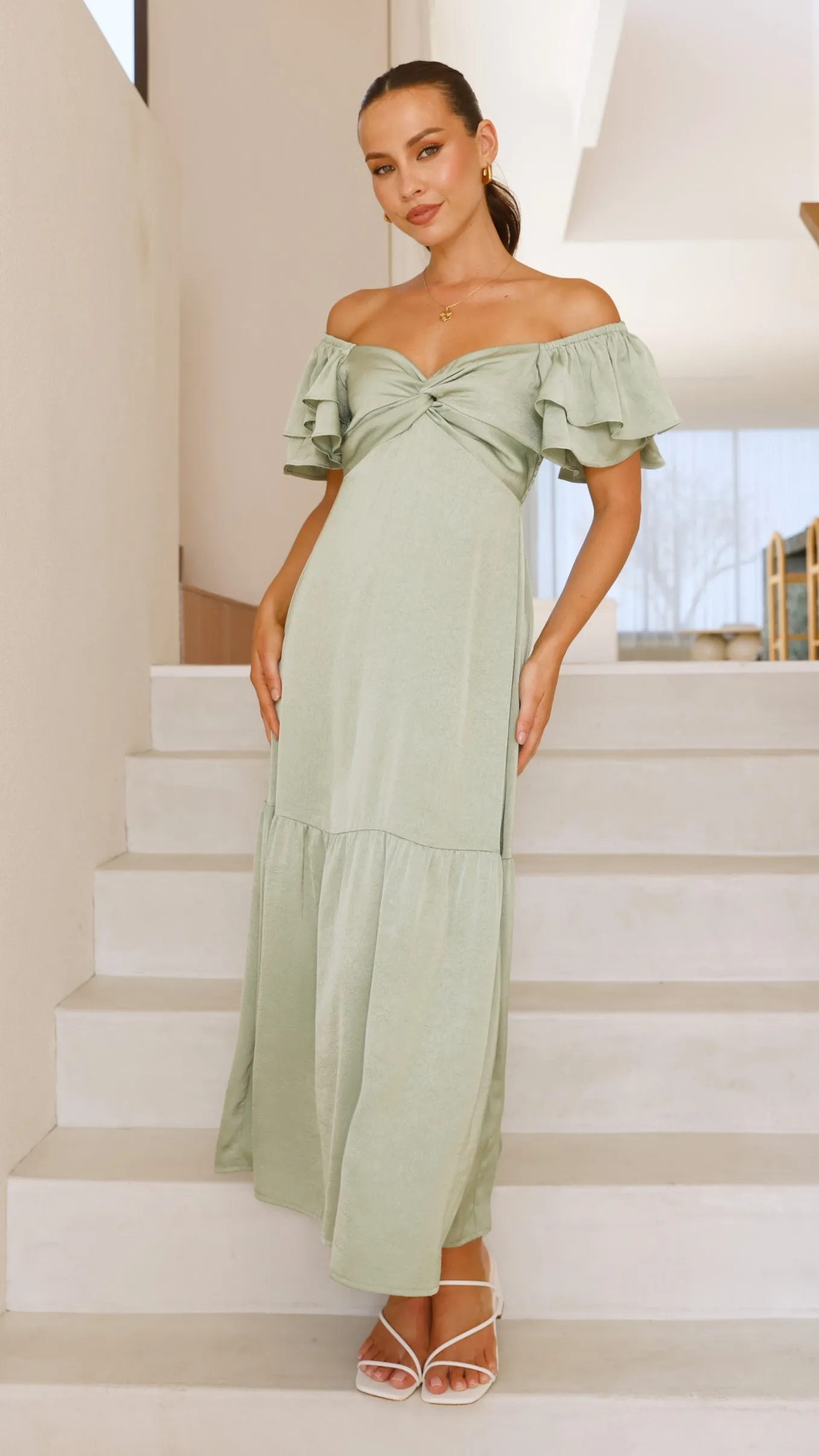 Averianna Maxi Dress - Sage