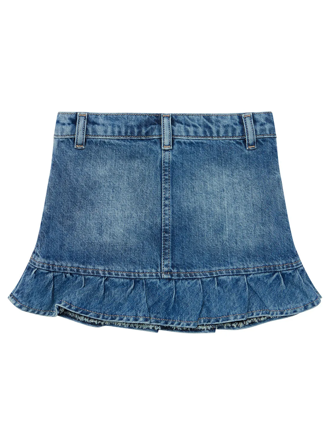 Blue Denim Mini Skirt (2-7)