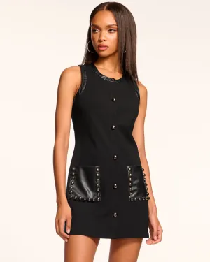 Bryanna Studded Ponte Mini Dress
