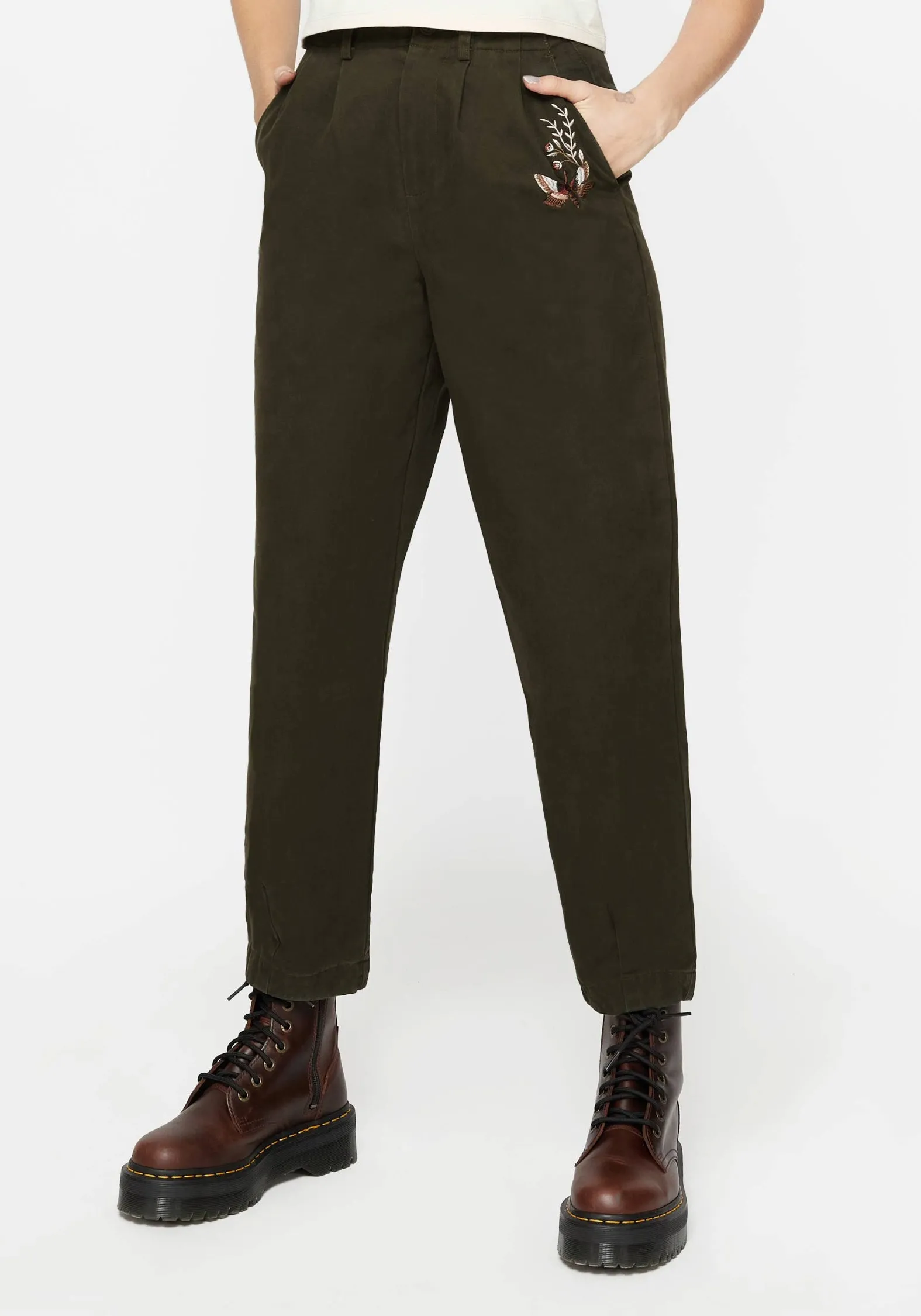 Copia Embroidered Balloon Leg Tailored Trousers