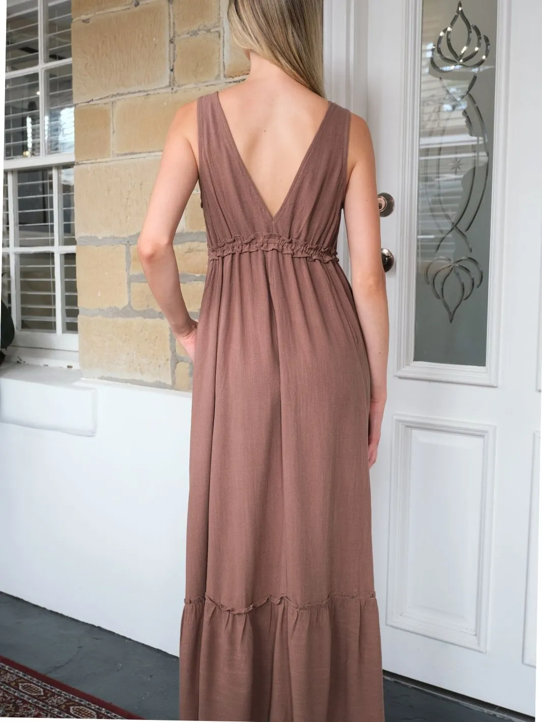 COTTE FRILL MAXI
