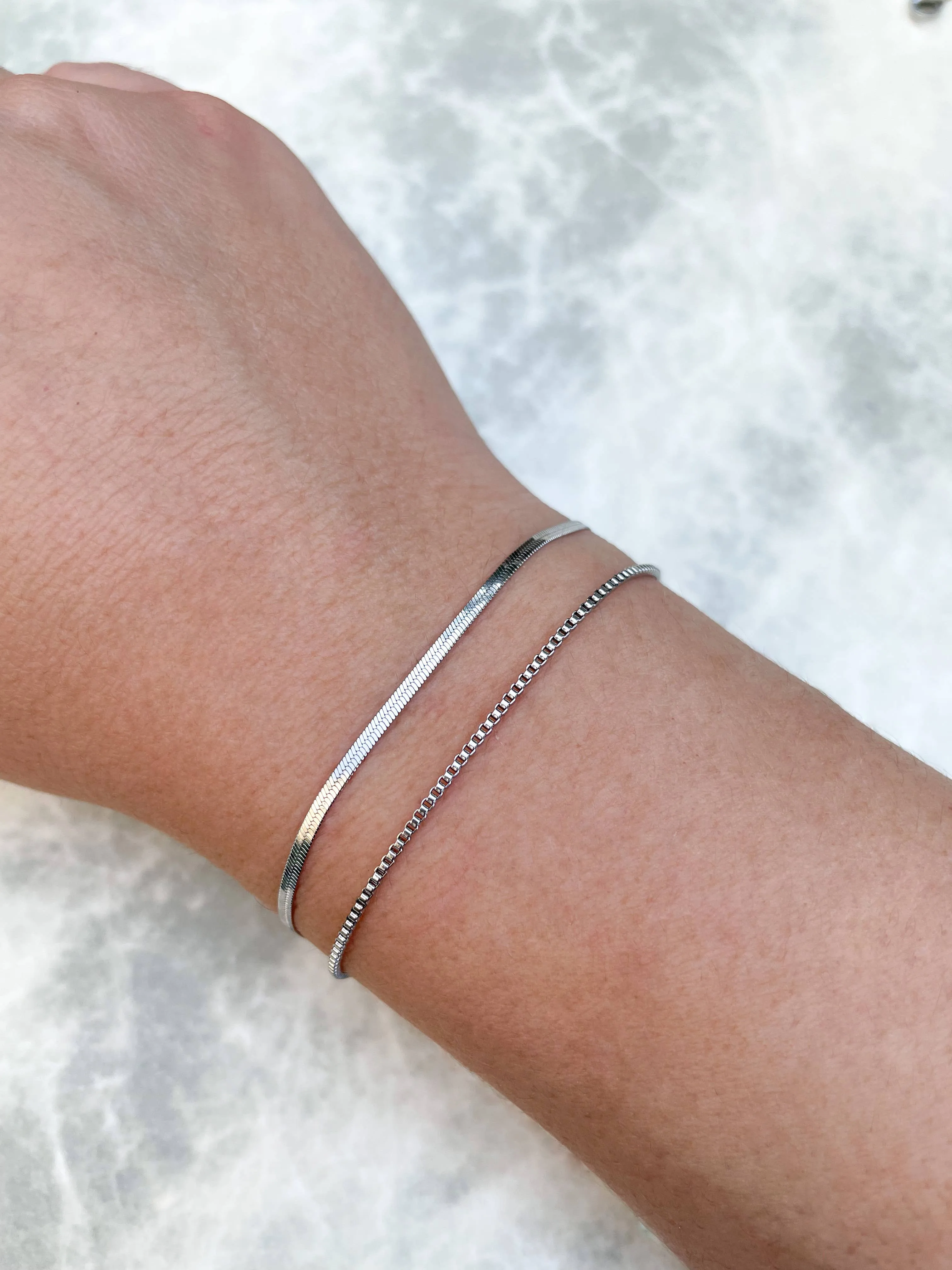 Dainty Silver Bracelets