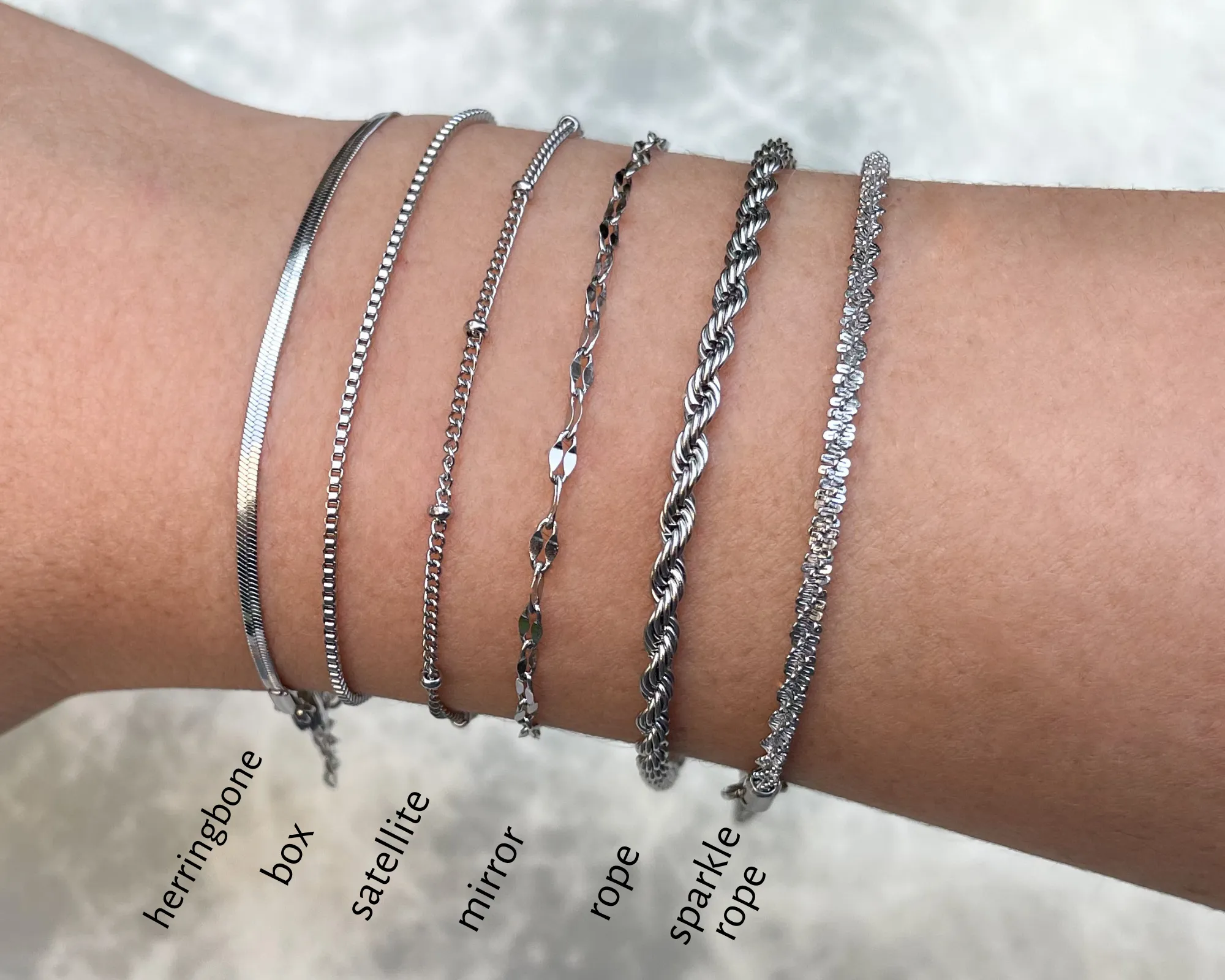 Dainty Silver Bracelets