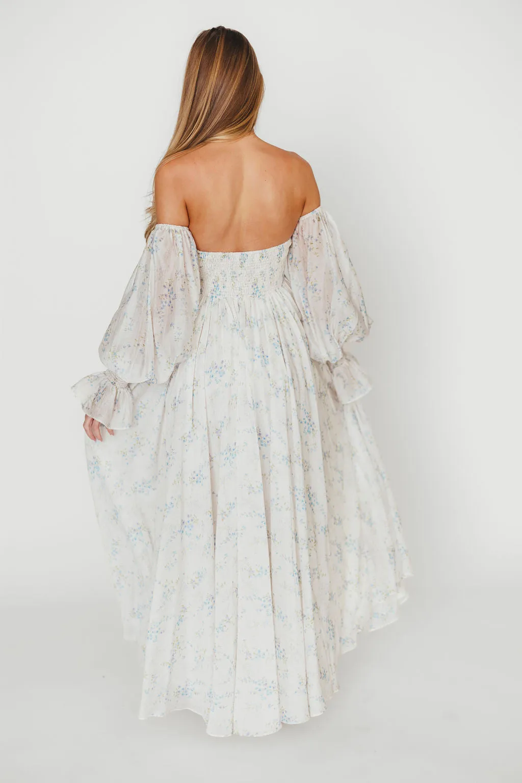 Dear Skye Baby Floral Dress in Blue - Bump Friendly (Small Restock Coming 4/28)