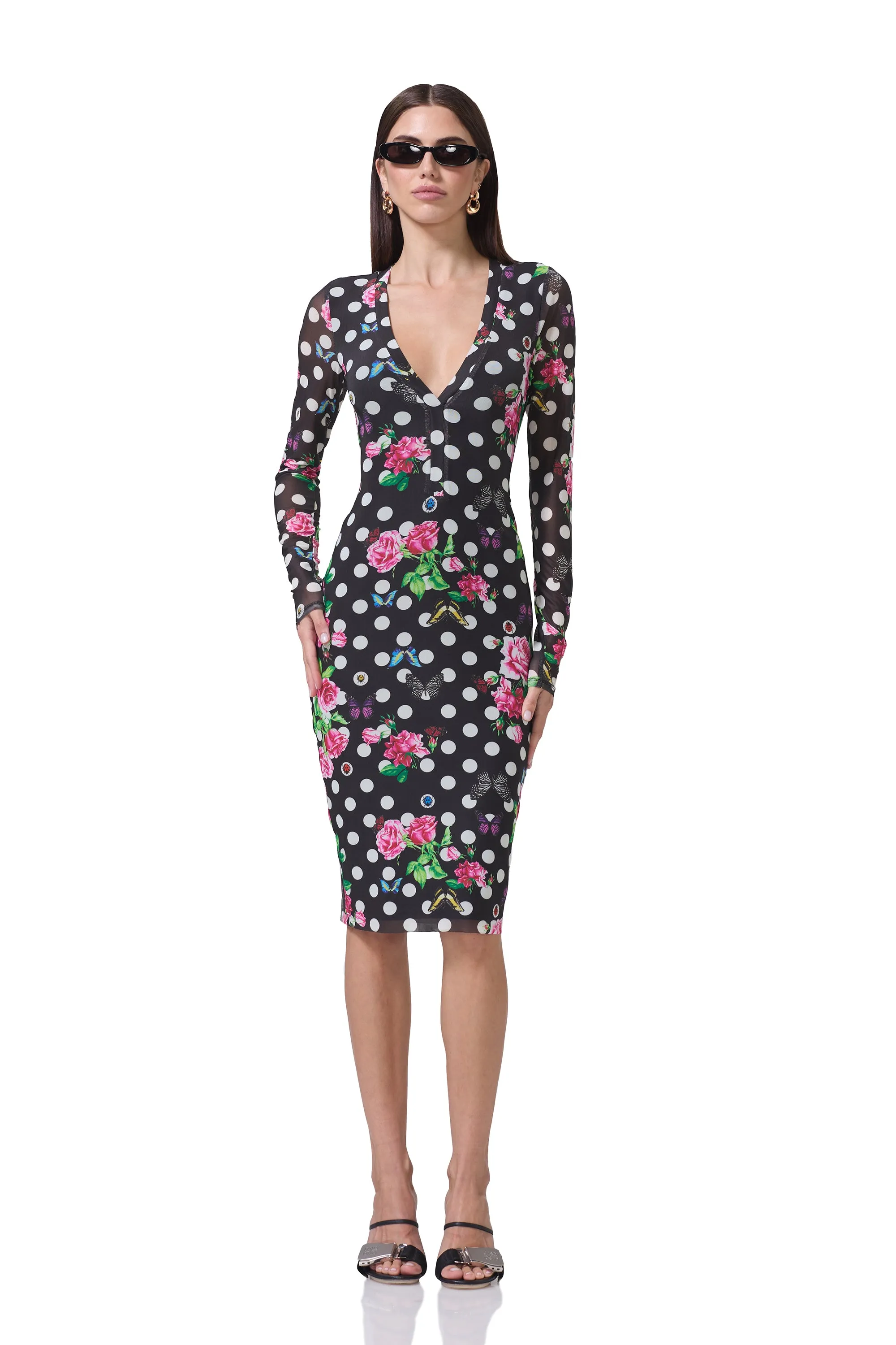 Diane Dress - Rose Dot