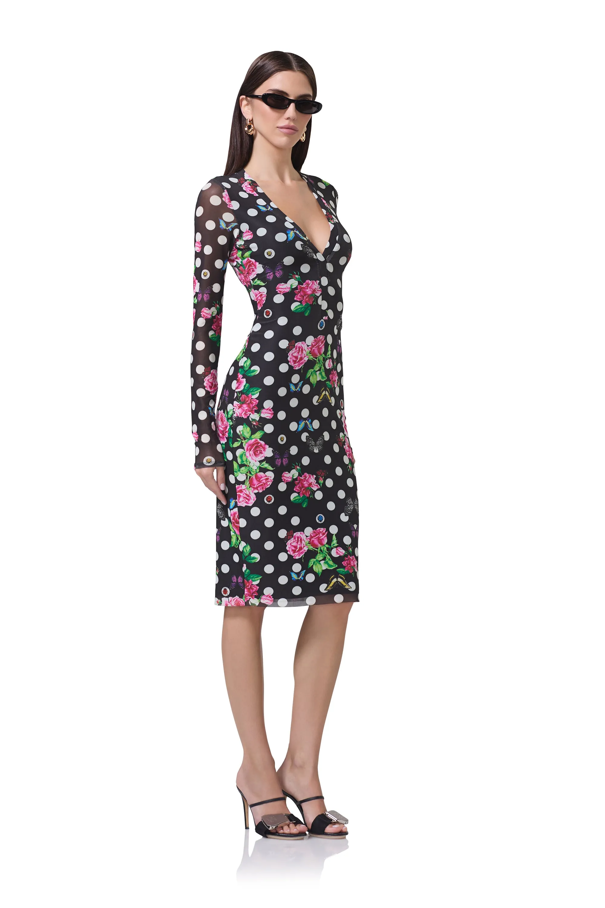 Diane Dress - Rose Dot