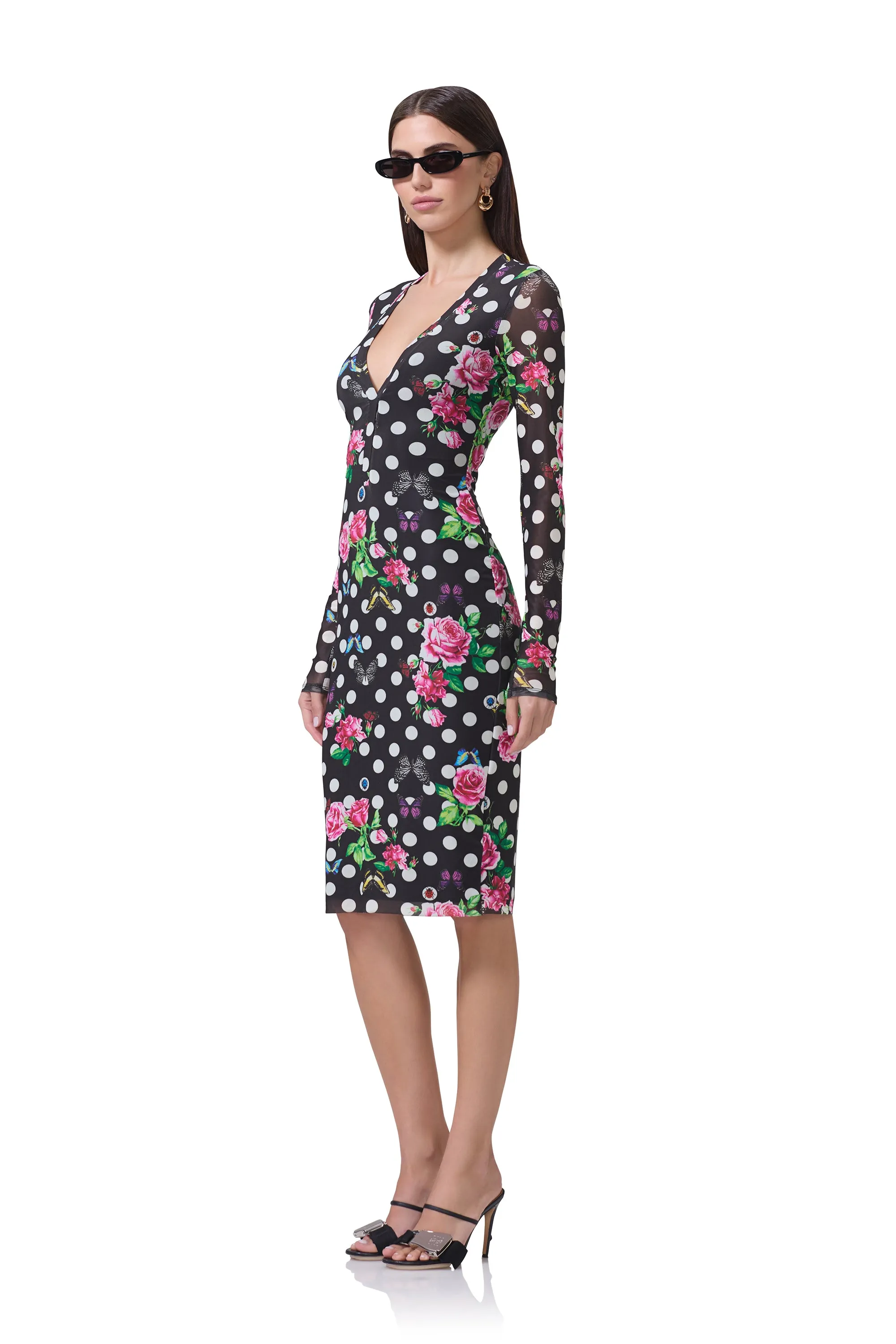 Diane Dress - Rose Dot