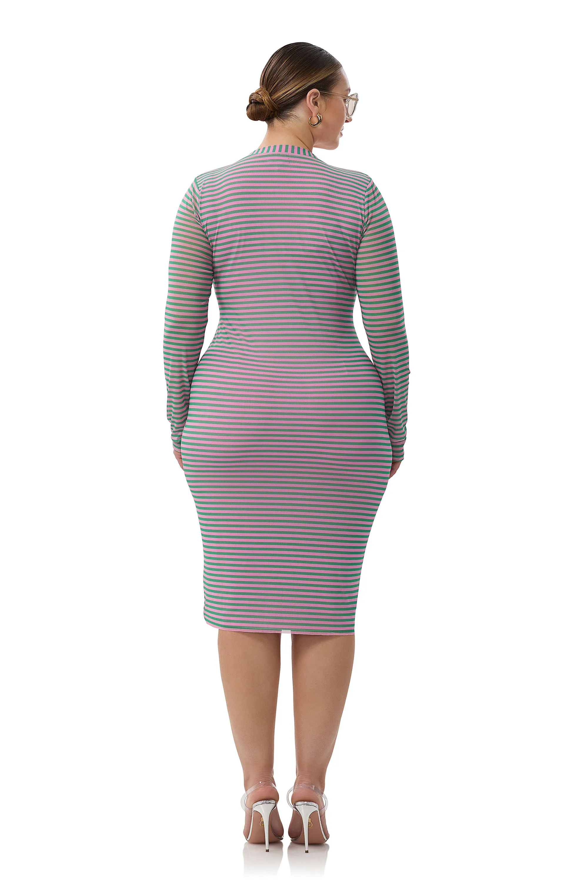 Diane Dress - Rose Stripe
