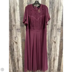Dress Casual Maxi By City Chic In Maroon, Size: Xl