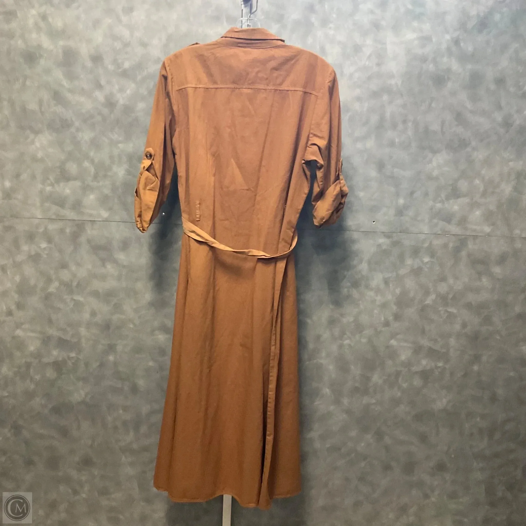Dress Casual Maxi By Mph In Tan, Size: L
