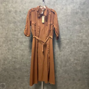 Dress Casual Maxi By Mph In Tan, Size: L