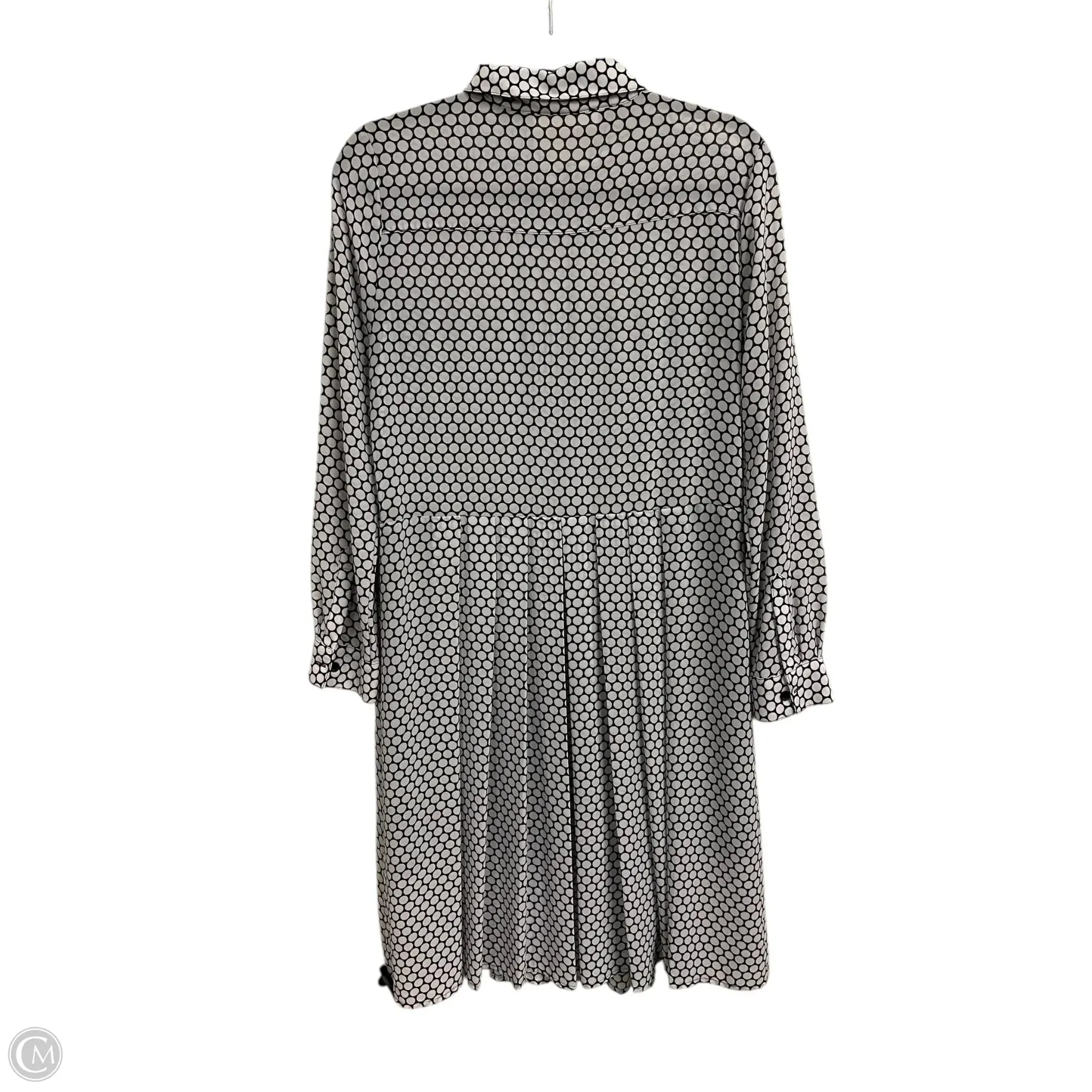 Dress Casual Midi By Michael Kors In Black & White, Size: M