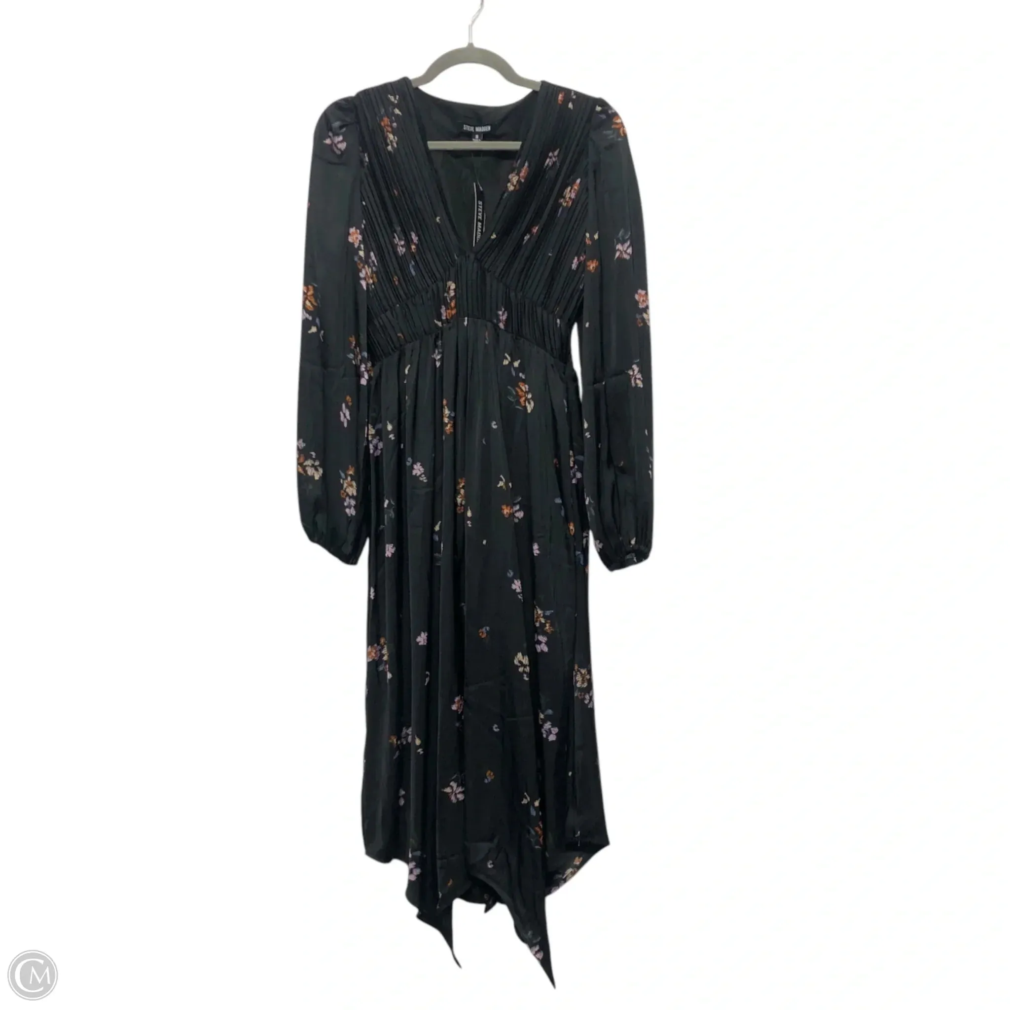 Dress Casual Midi By Steve Madden In Black & Purple, Size: S