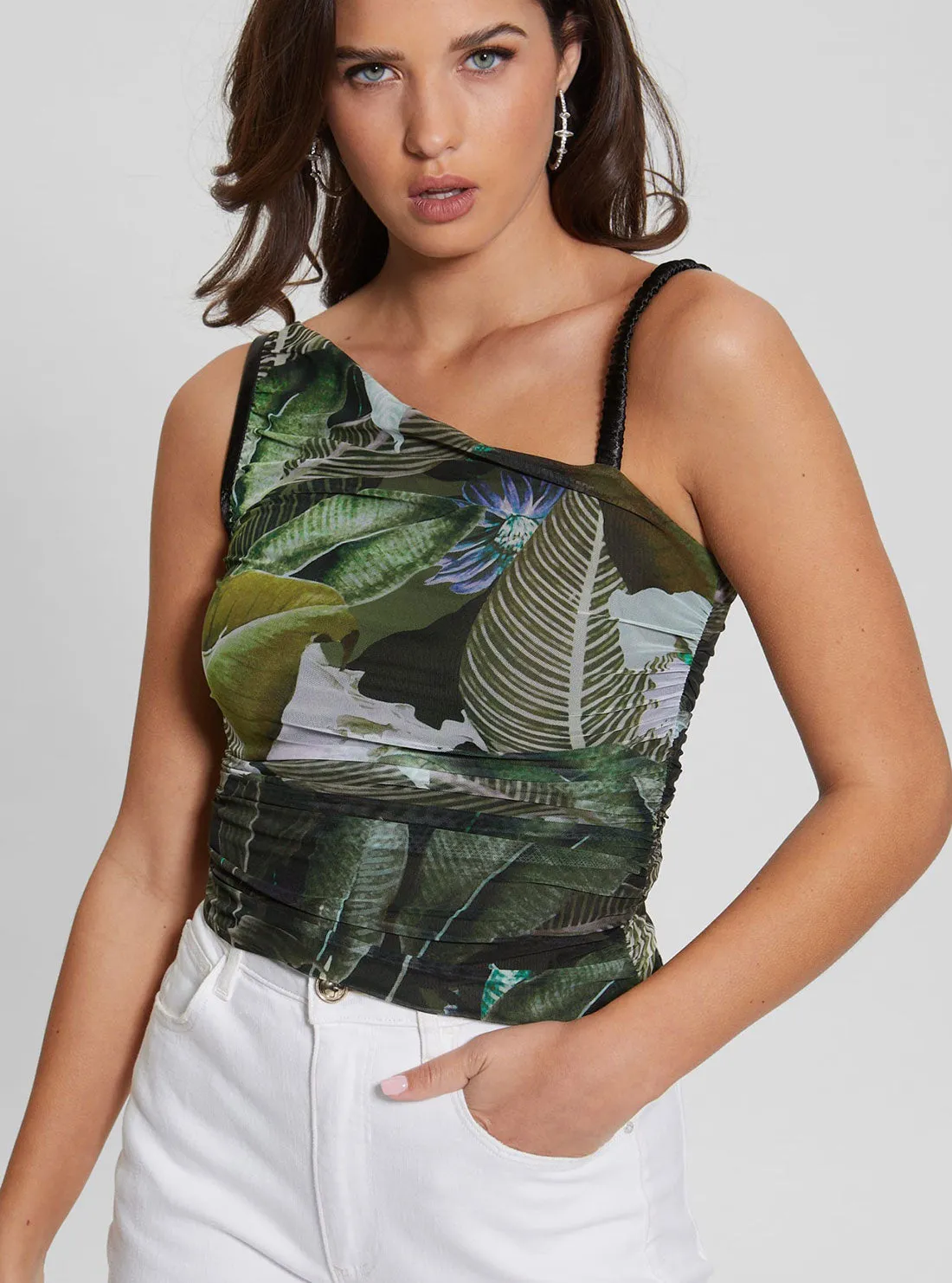 Eco Moonlit Tropic Garden Dinah Top