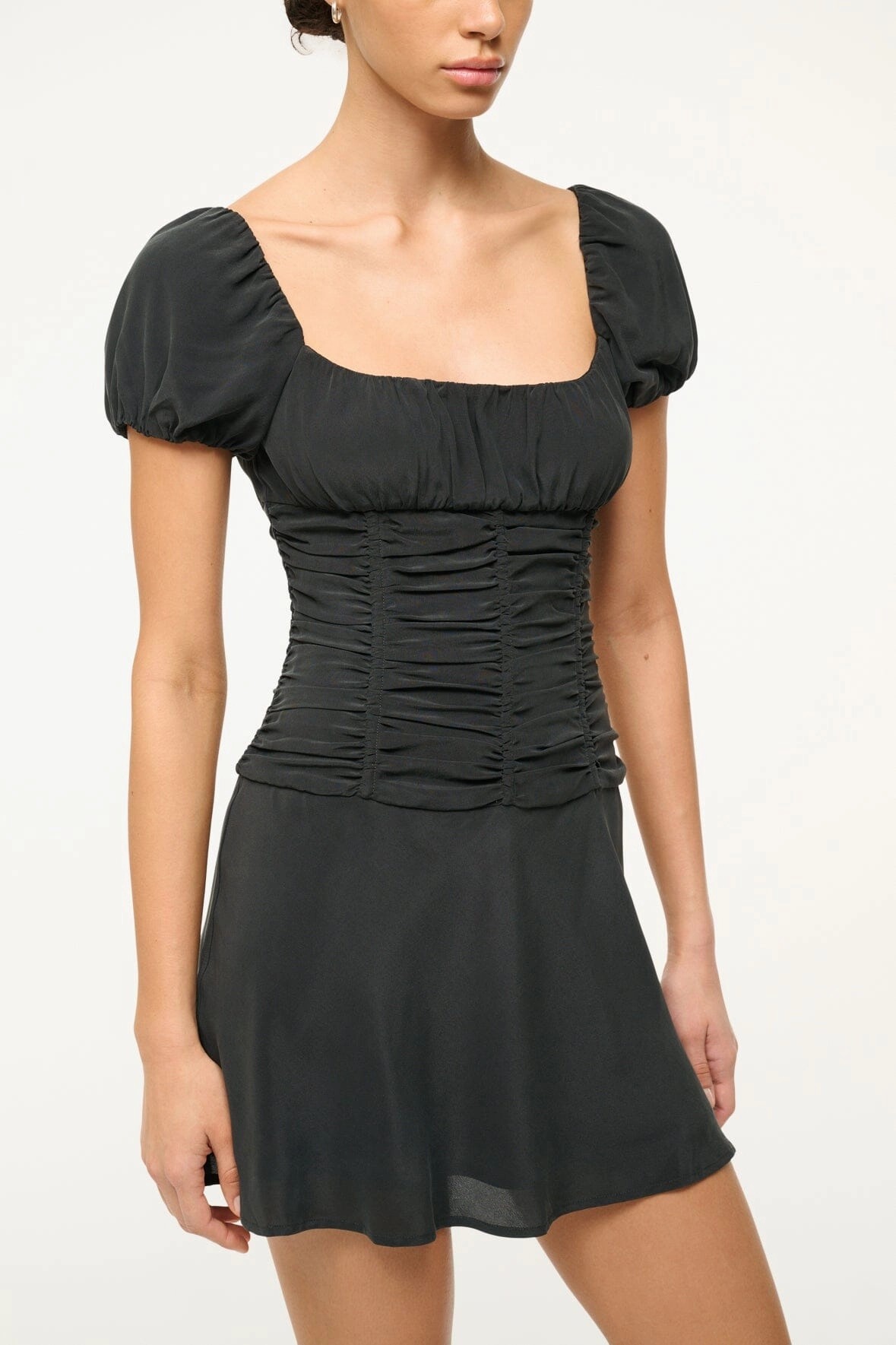 ELBA MINI SILK DRESS | BLACK