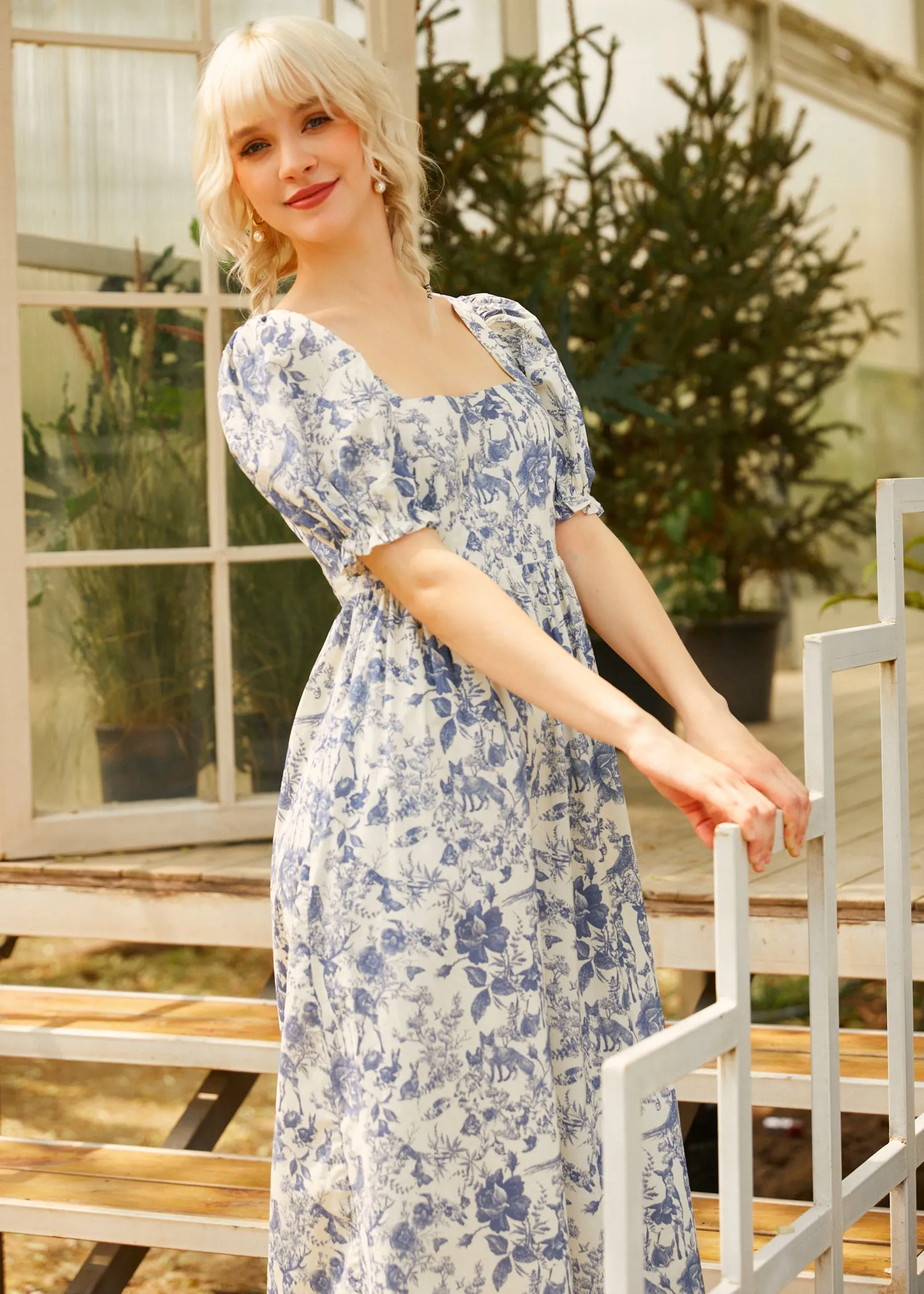 Enchanted Meadow Toile Dress