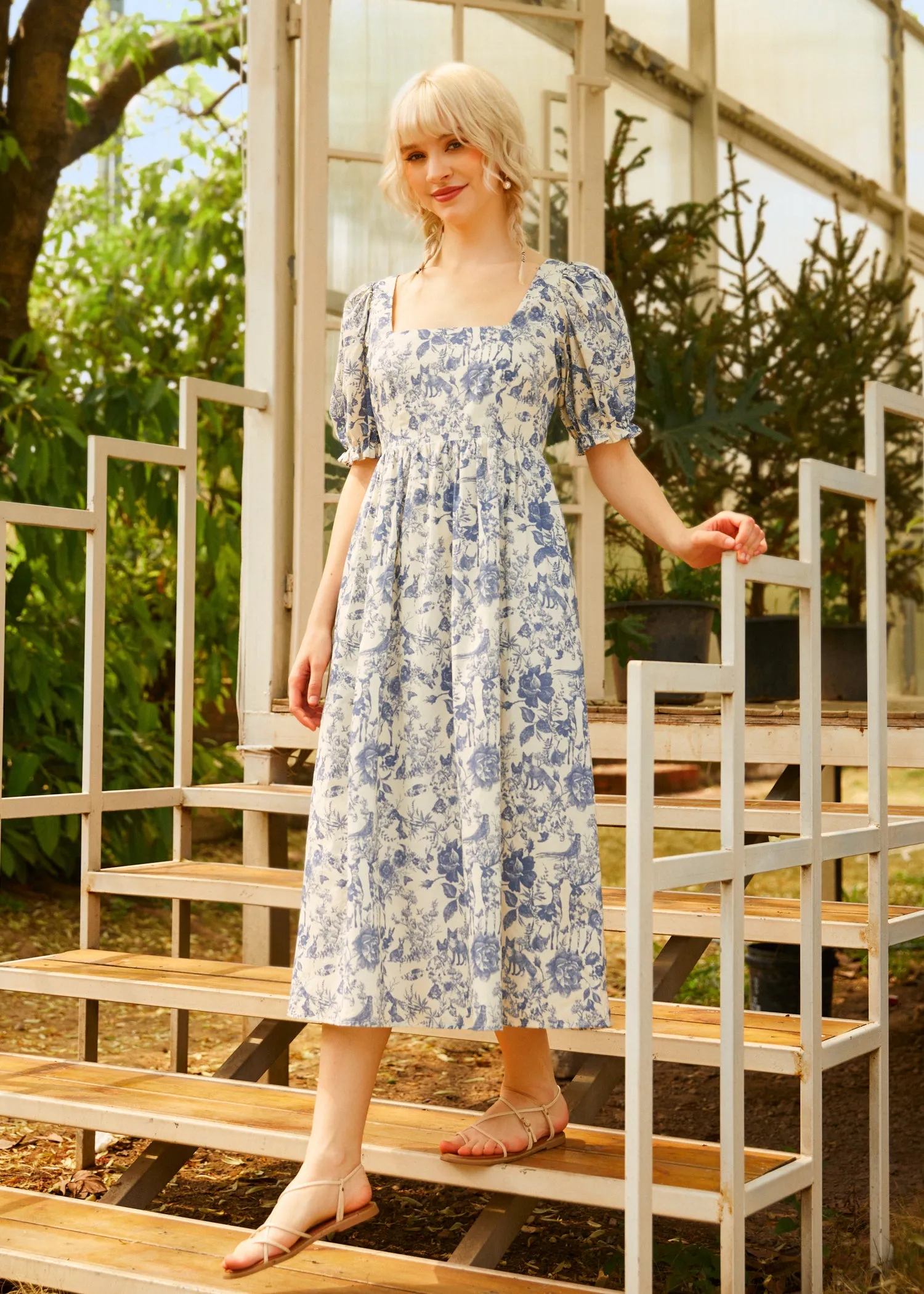Enchanted Meadow Toile Dress