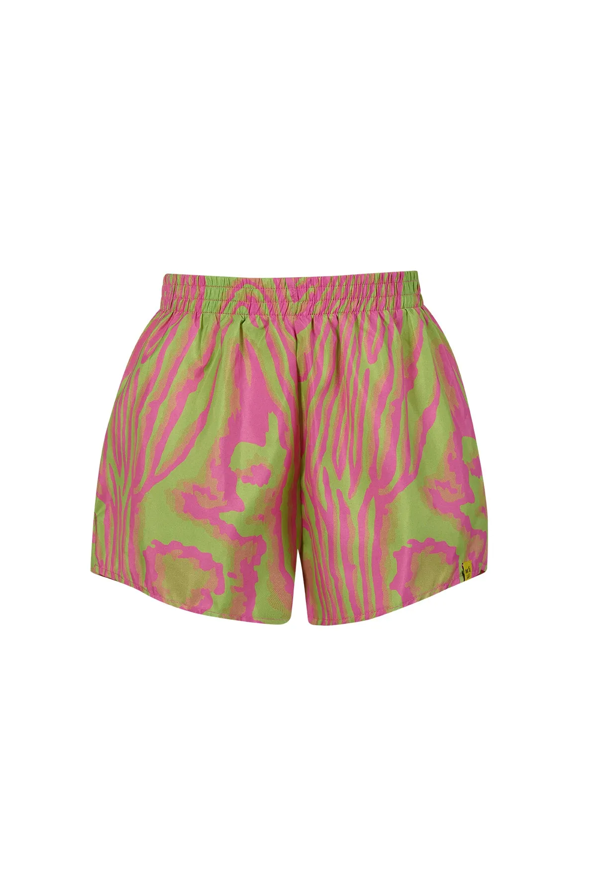 GREEN AND PINK SWIMWEAR LOOSE SHORTS