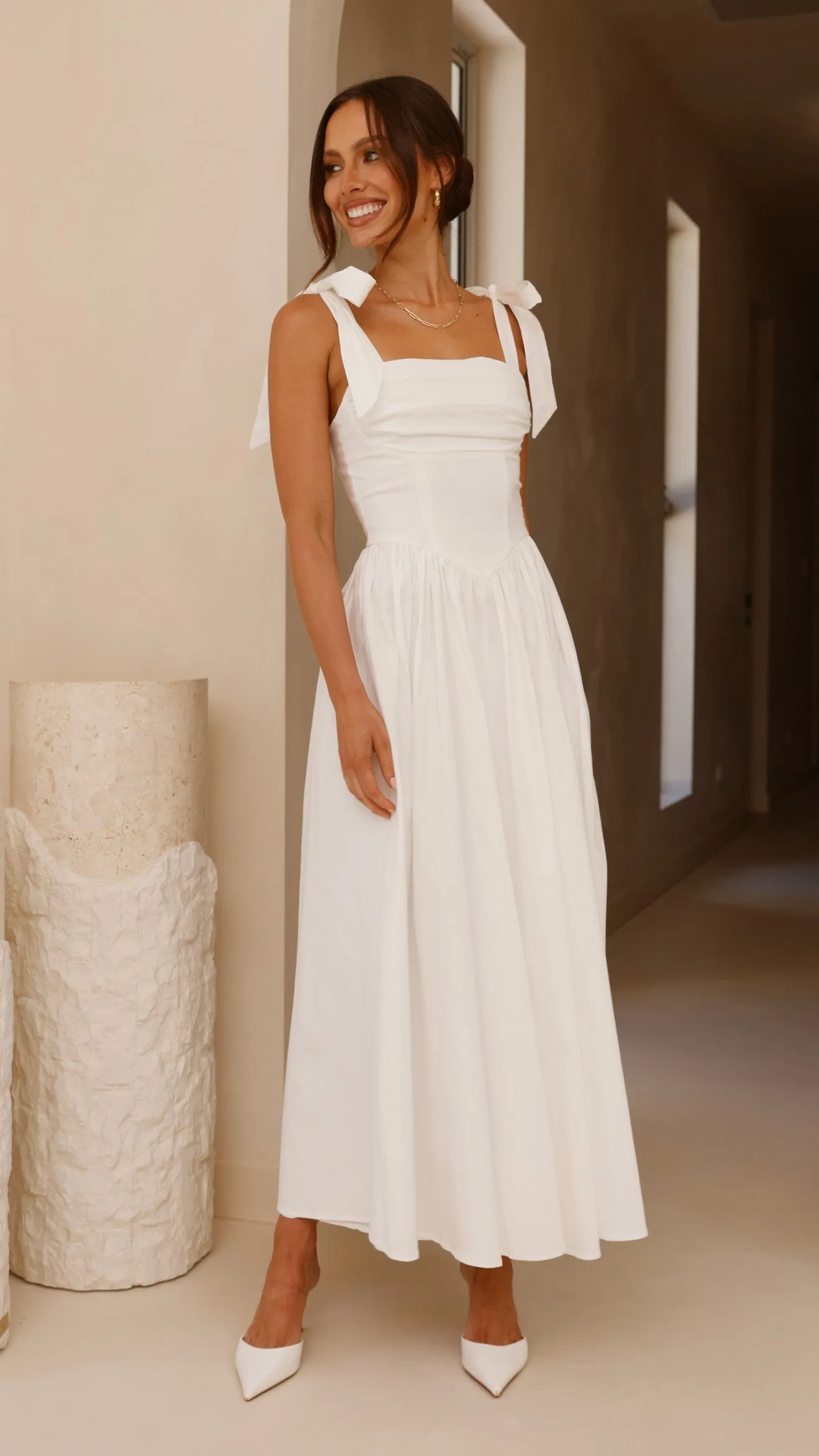 Haisley Maxi Dress - White