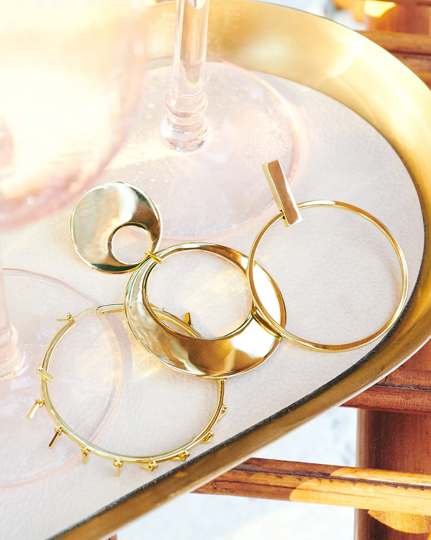 Ira Stacked Circular Earrings