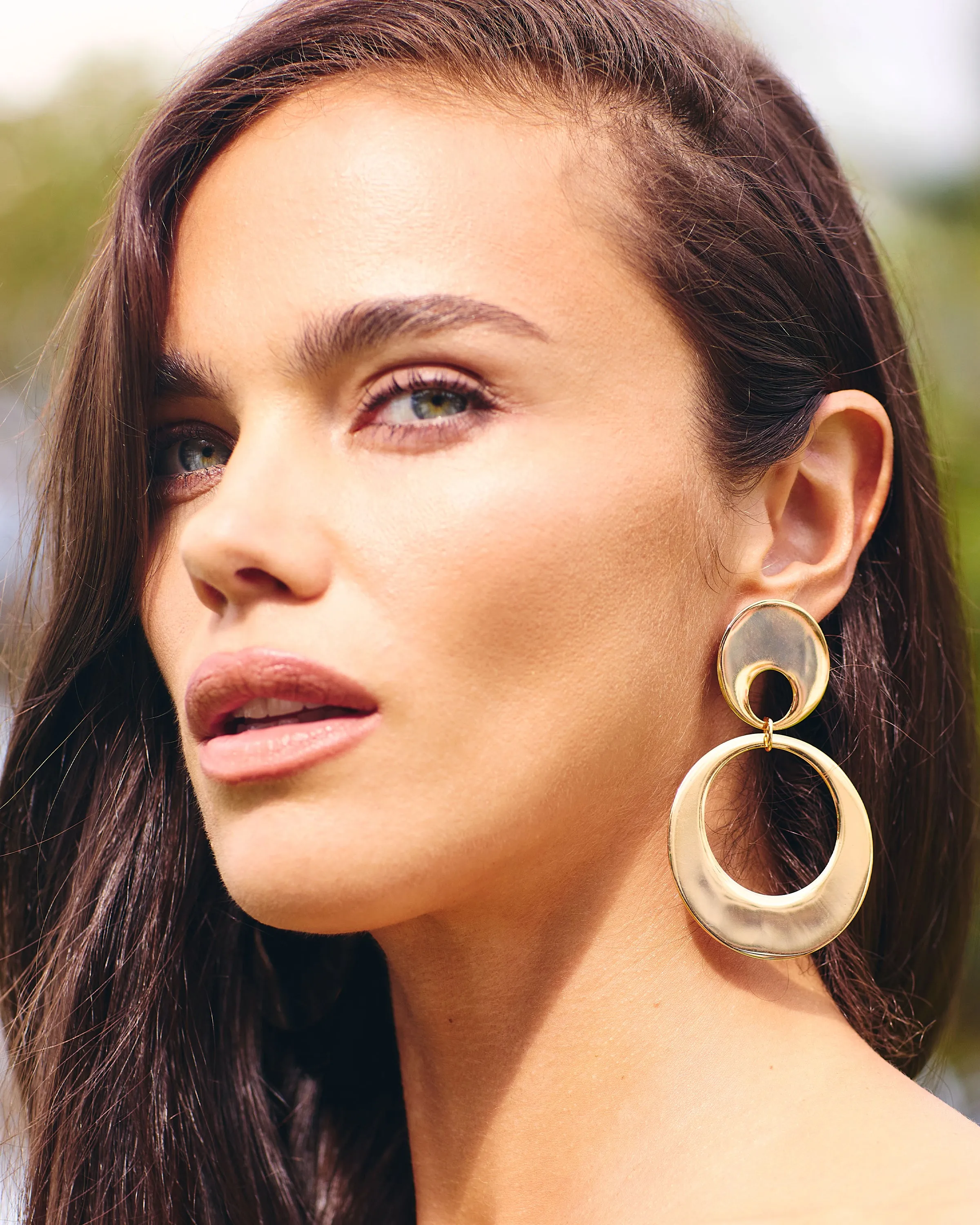 Ira Stacked Circular Earrings