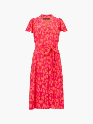Islanna V Neck Tie Midi Dress