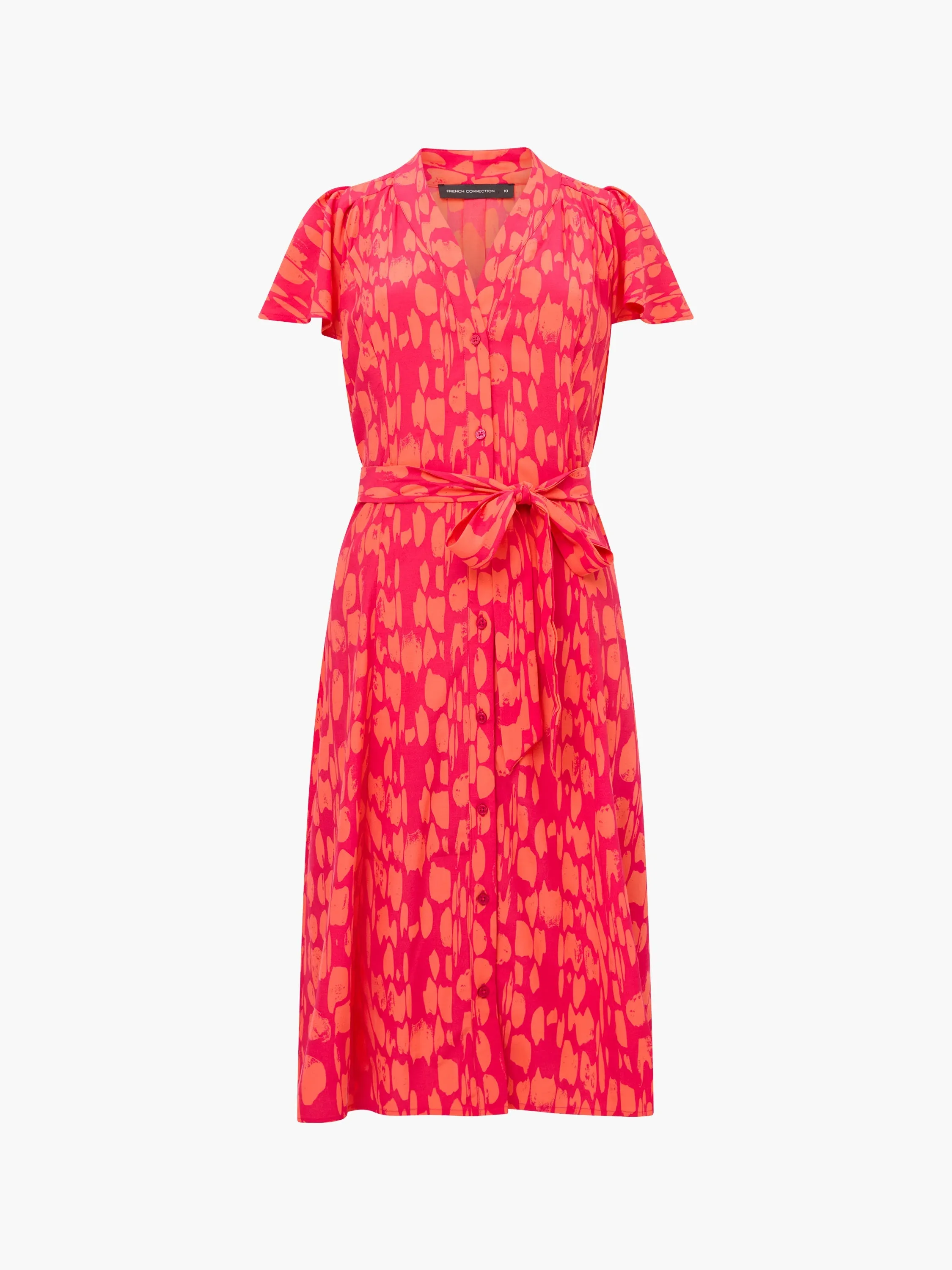 Islanna V Neck Tie Midi Dress