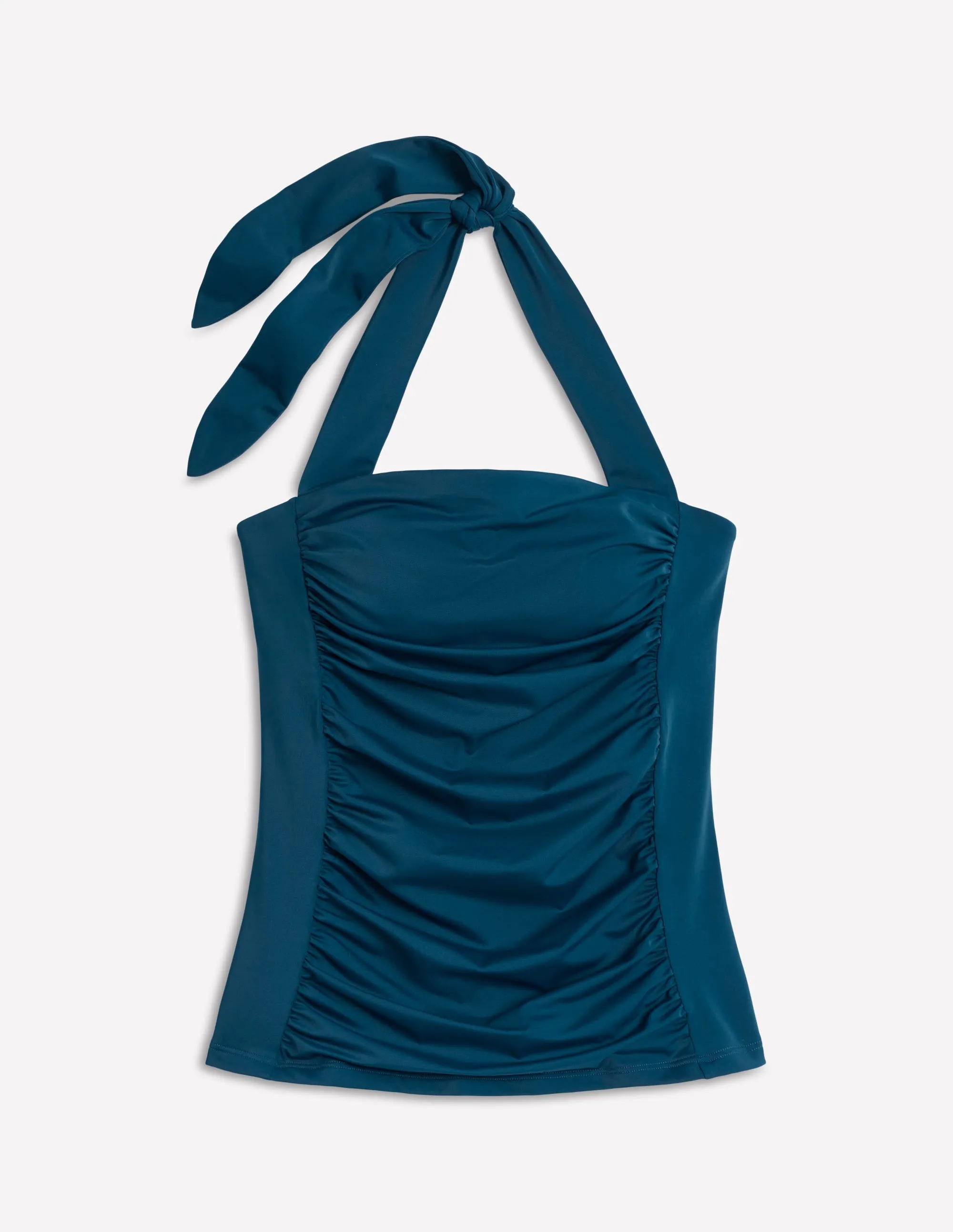 Kythira Ruched Tankini-Oceanside Blue