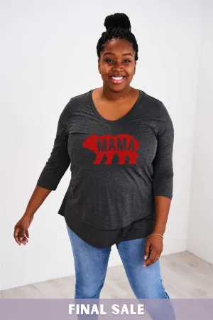 Latched Mama Mama Bear Nursing Top - Final Sale