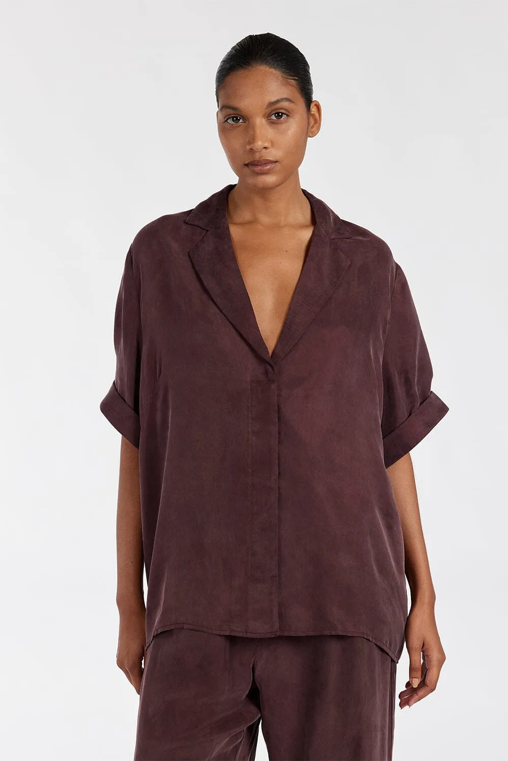 LIAM CURRANT CUPRO SHIRT