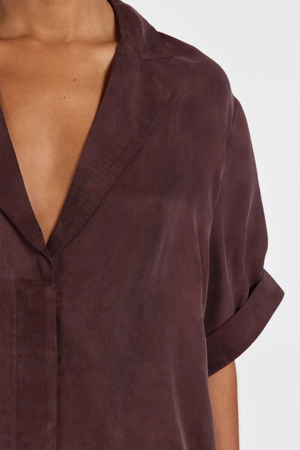 LIAM CURRANT CUPRO SHIRT