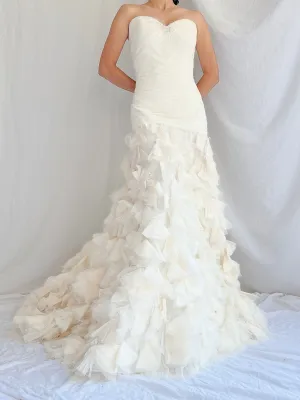 Liancarlo Couture Silk Tulle and Organza Petal Gown - 6