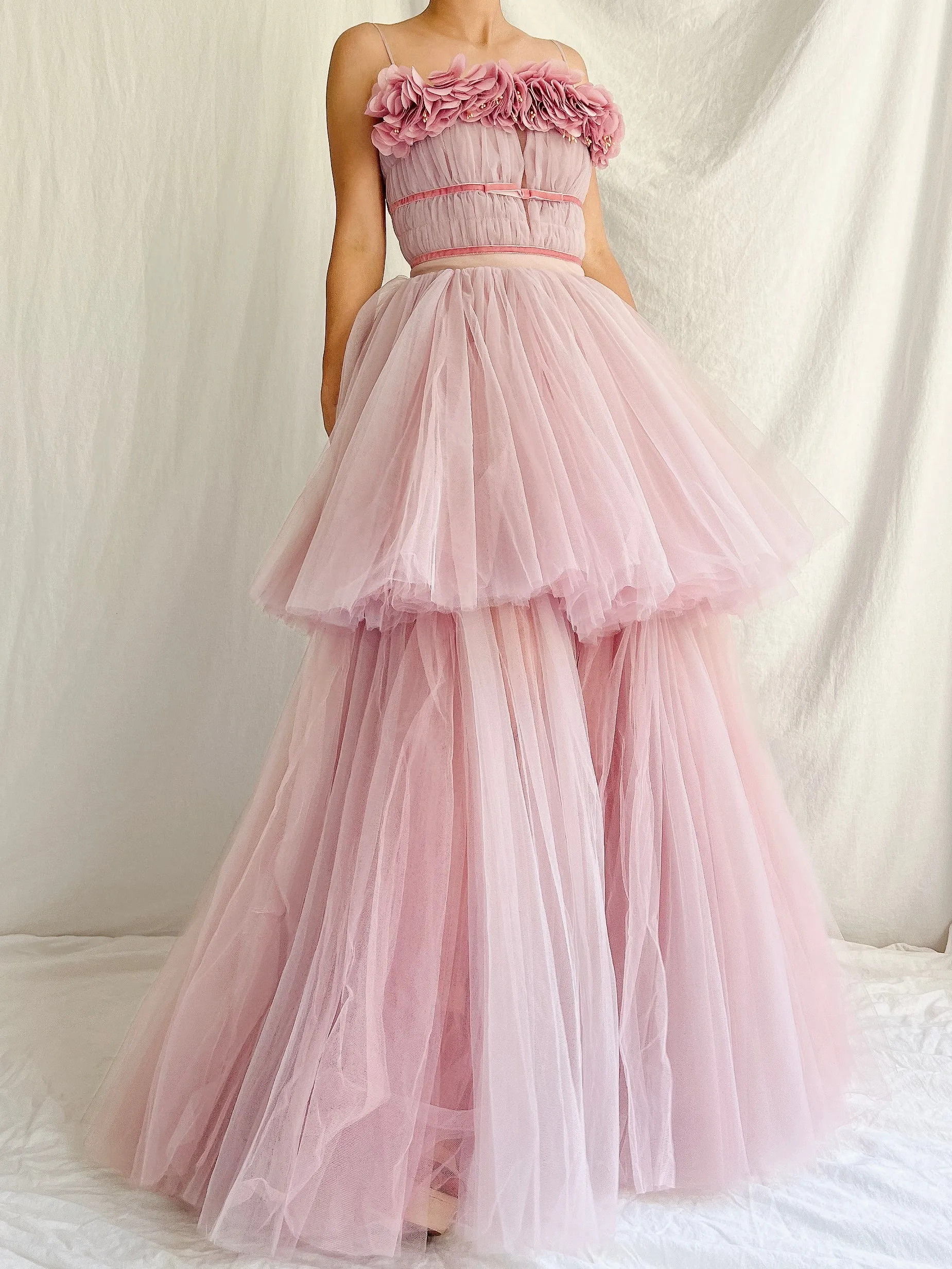 Lilac Tulle Layered Dress - 0/2