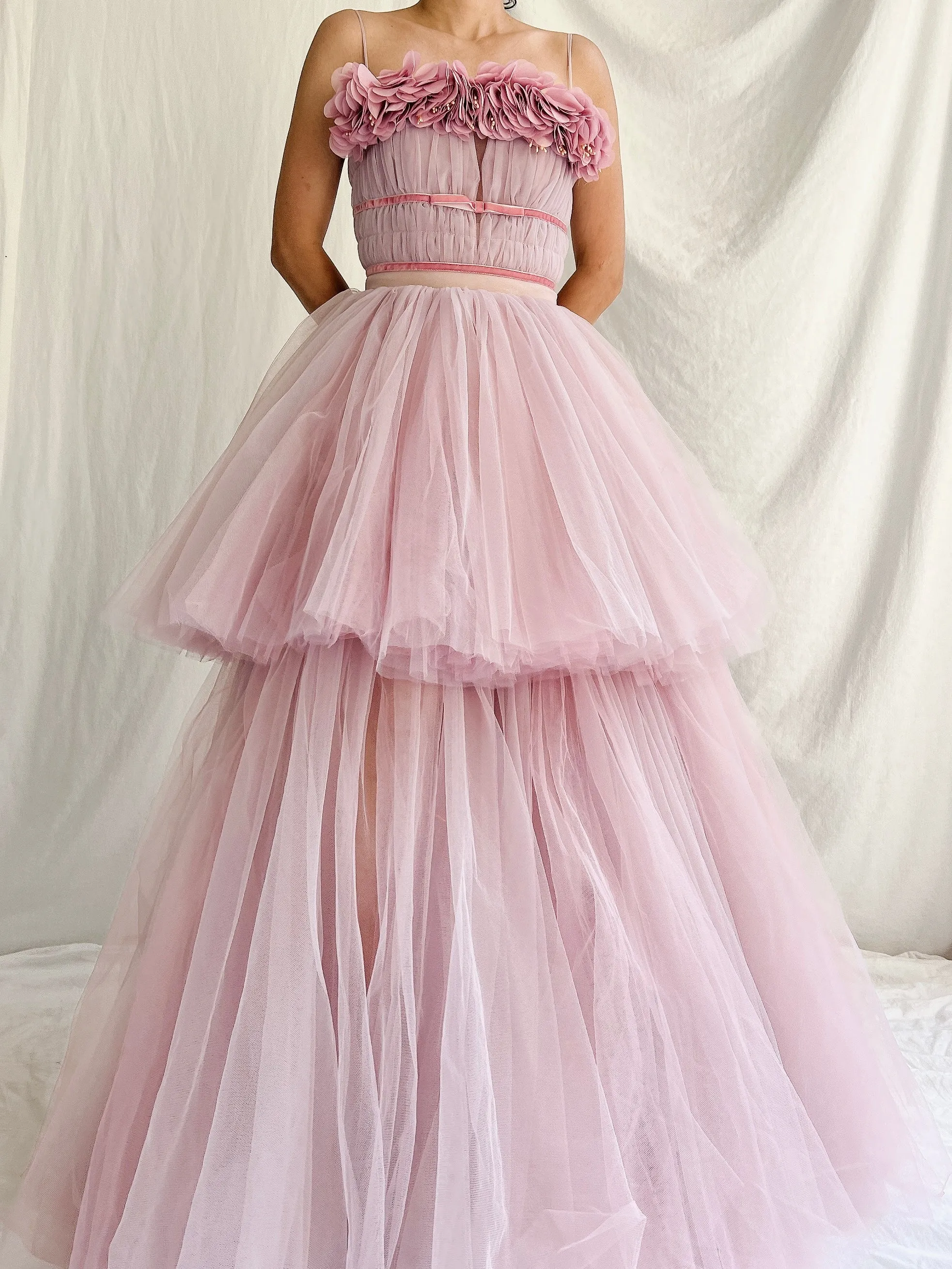 Lilac Tulle Layered Dress - 0/2